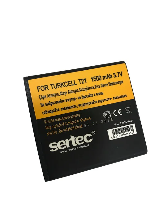 SERTEC - Turkcell T-21 Uyumlu Batarya Fiyatı, Yorumları ve Özellikleri