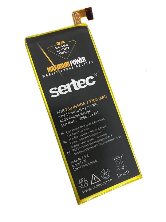 SERTEC - Turkcell T-50 Uyumlu Batarya Fiyatı, Yorumları ve Özellikleri
