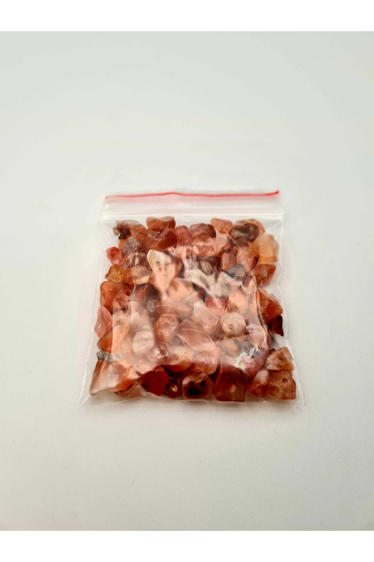 Gümüştel El Sanatlari Sertifikali Akik Kirik Doğal Taş - 20 Gr Delikli