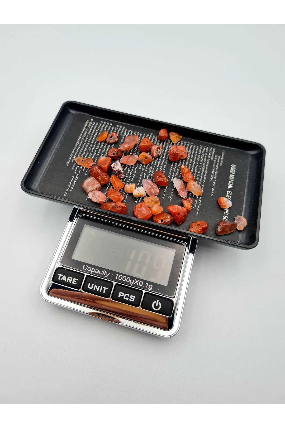 Sertifikalı Akik Kırık Doğal Taş - 10 gr Delikli Doğal Taş