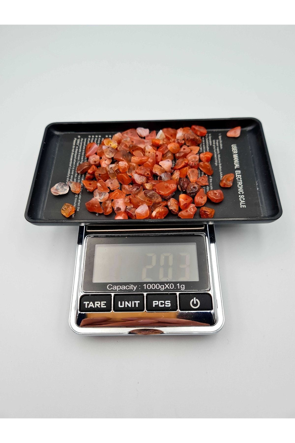 Sertifikalı Akik Kırık Doğal Taş - 20 gr Delikli