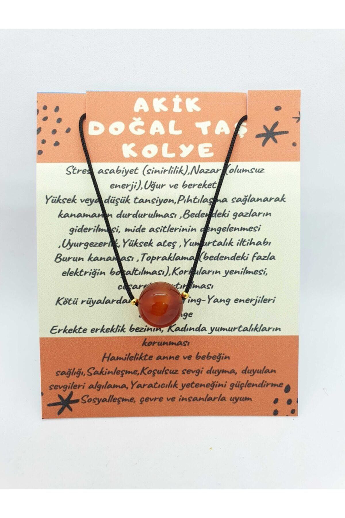 Sertifikalı Akik Taşı Kolye Ayarlanabilir Orijinal Doğal Taş Çok 