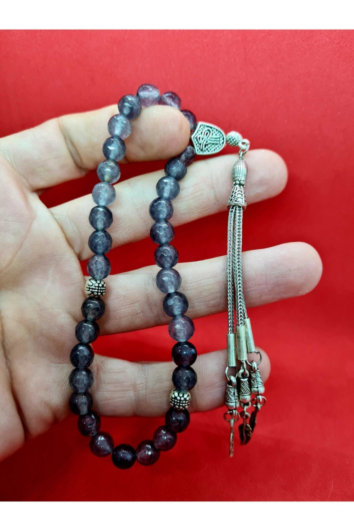 Sertifikalı Akik Doğal Taş Tesbih Faset Kesim 8mm Sertifikalı Akik Doğal Taş Tesbih Faset Kesim 8mm