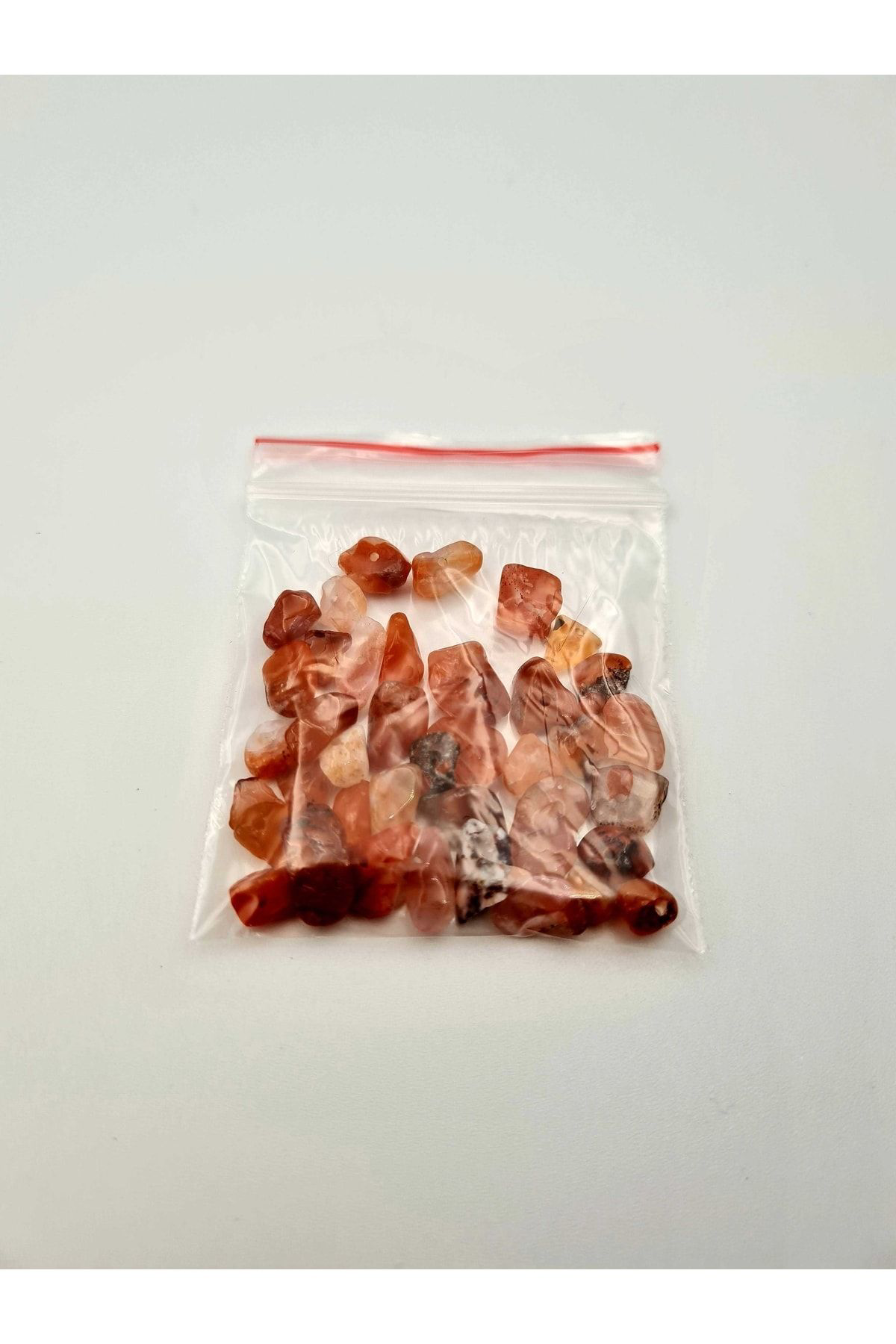 Gümüştel El Sanatlari Sertifikali Akik Kirik Doğal Taş - 10 Gr Delikli Doğal Taş