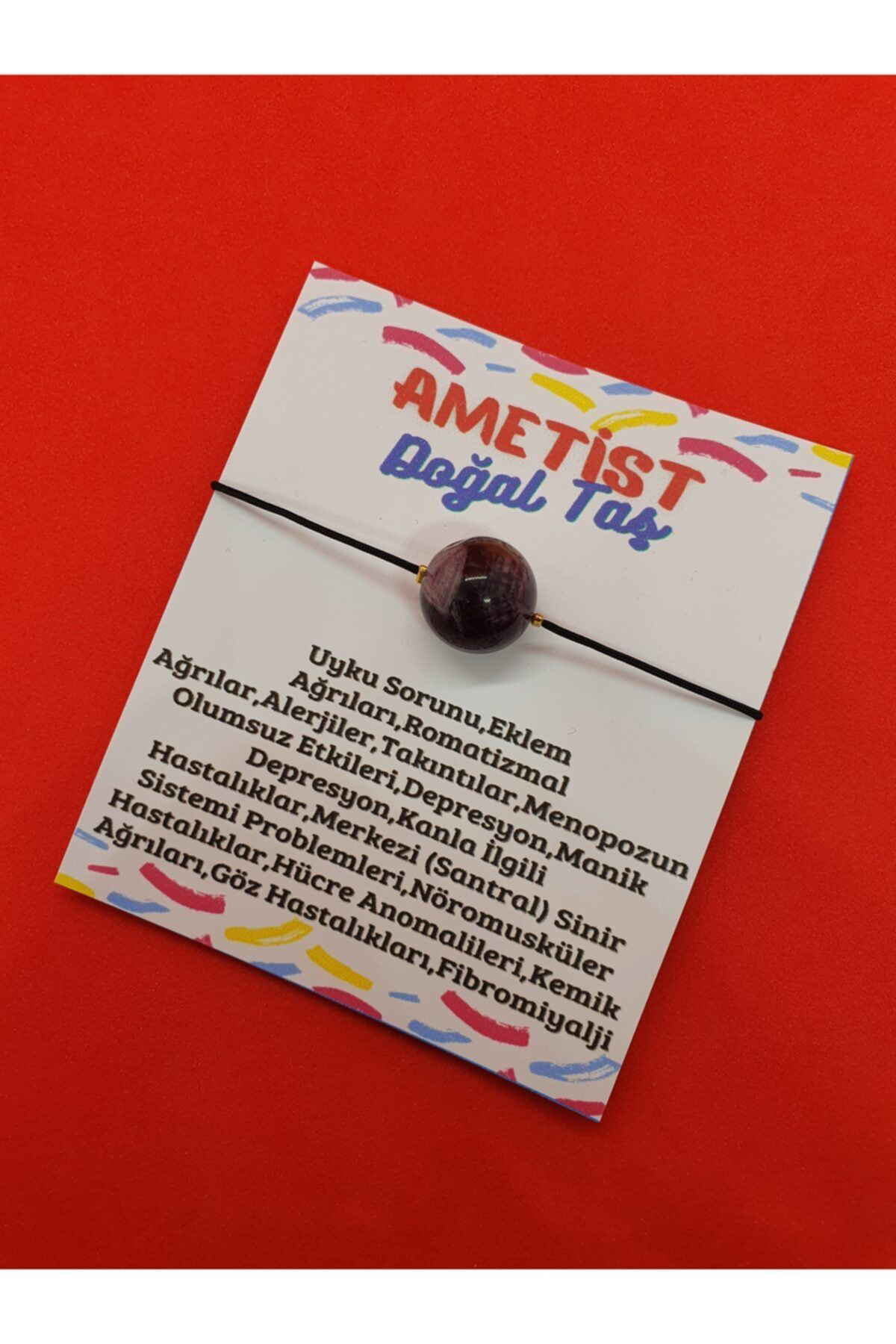 Sertifikalı Ametist Taşı Bileklik