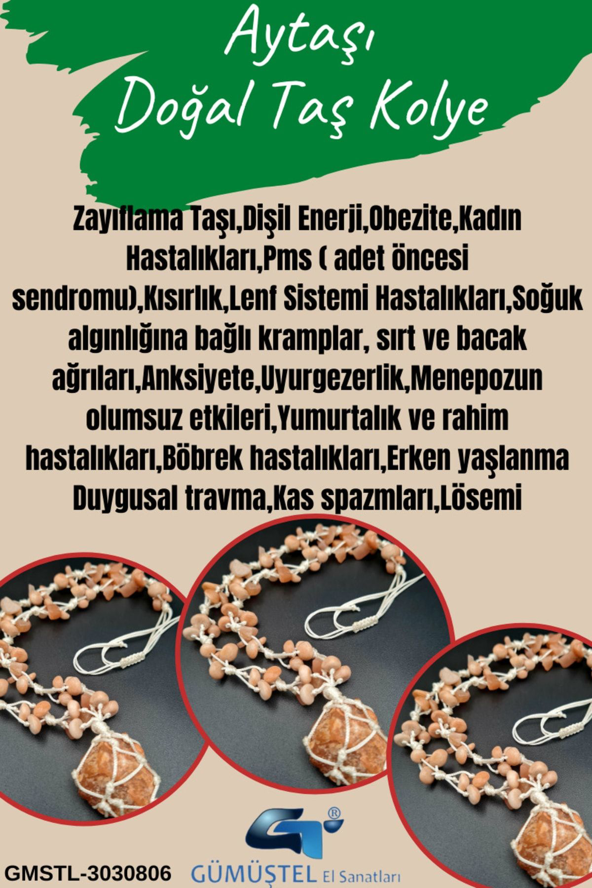 Gümüştel El Sanatlari Sertifikali Aytaşi & Güneş Taşi Doğal Taş Özel Tasarim El Yapimi 