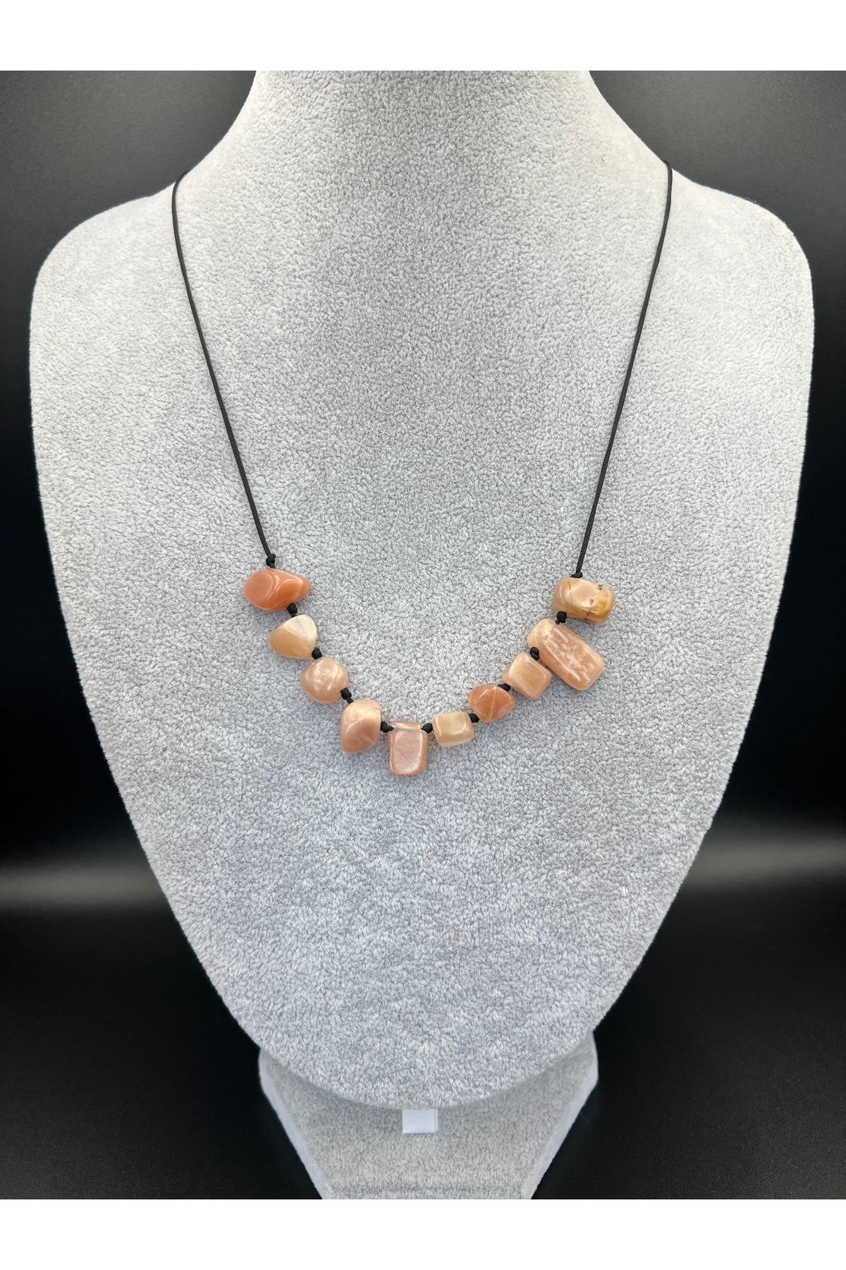 Sertifikalı Aytaşı Doğal Taş Kolye Asansörlü Kilit Sistemi Sürpri