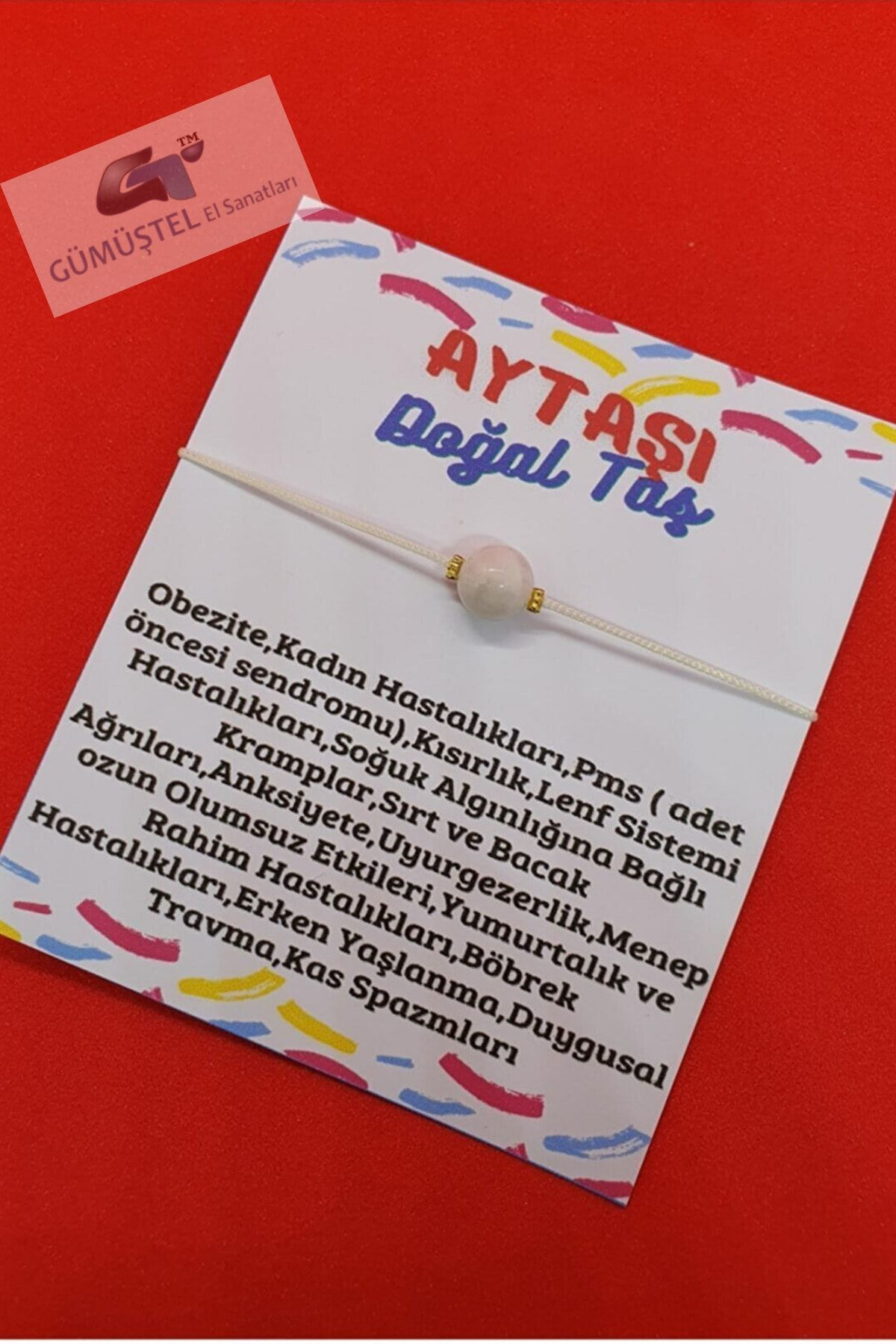 Sertifikalı Aytaşı Bileklik Orijinal Doğal Taş