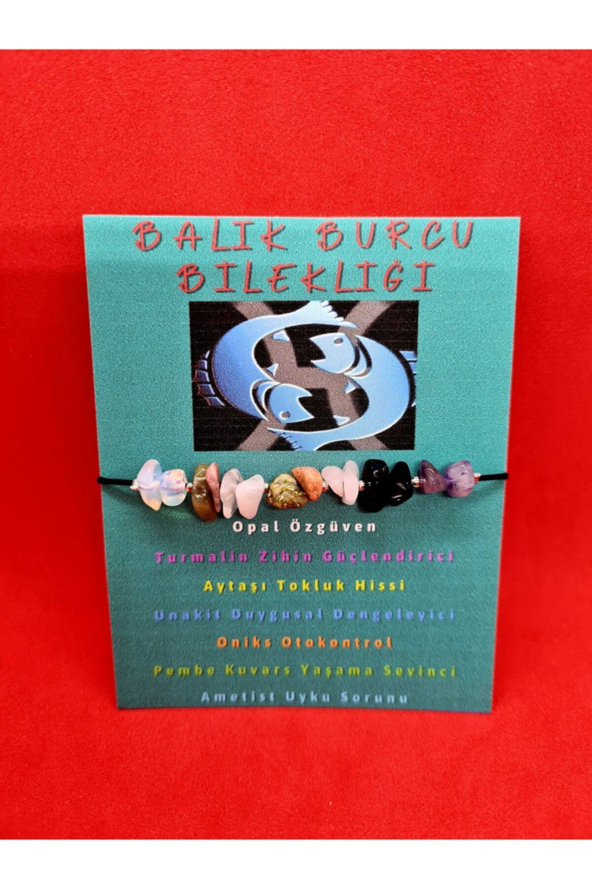Sertifikalı Balık Burcu Bileklik Doğal Taş