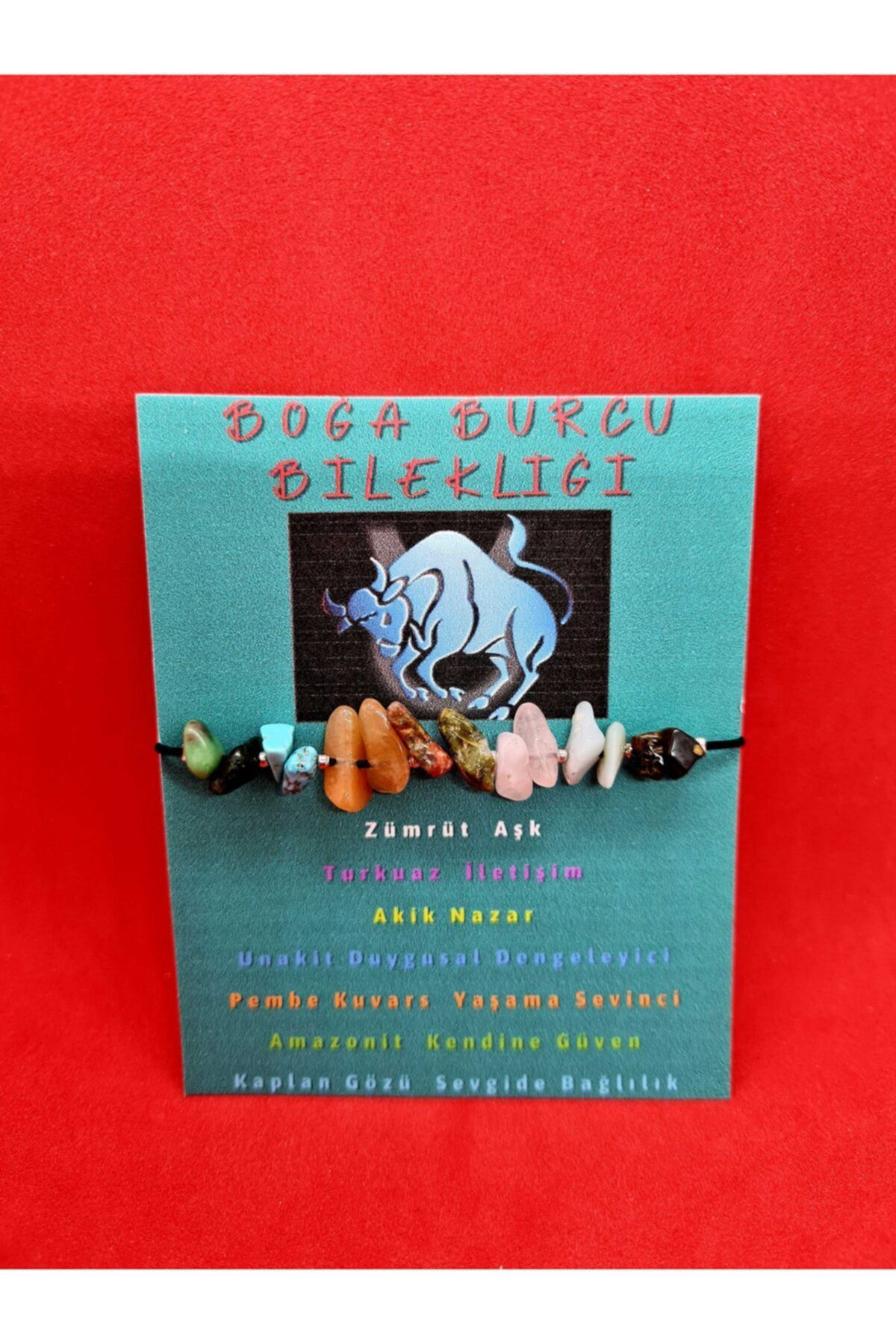 Sertifikalı Boğa Burcu Bileklik Doğal Taş