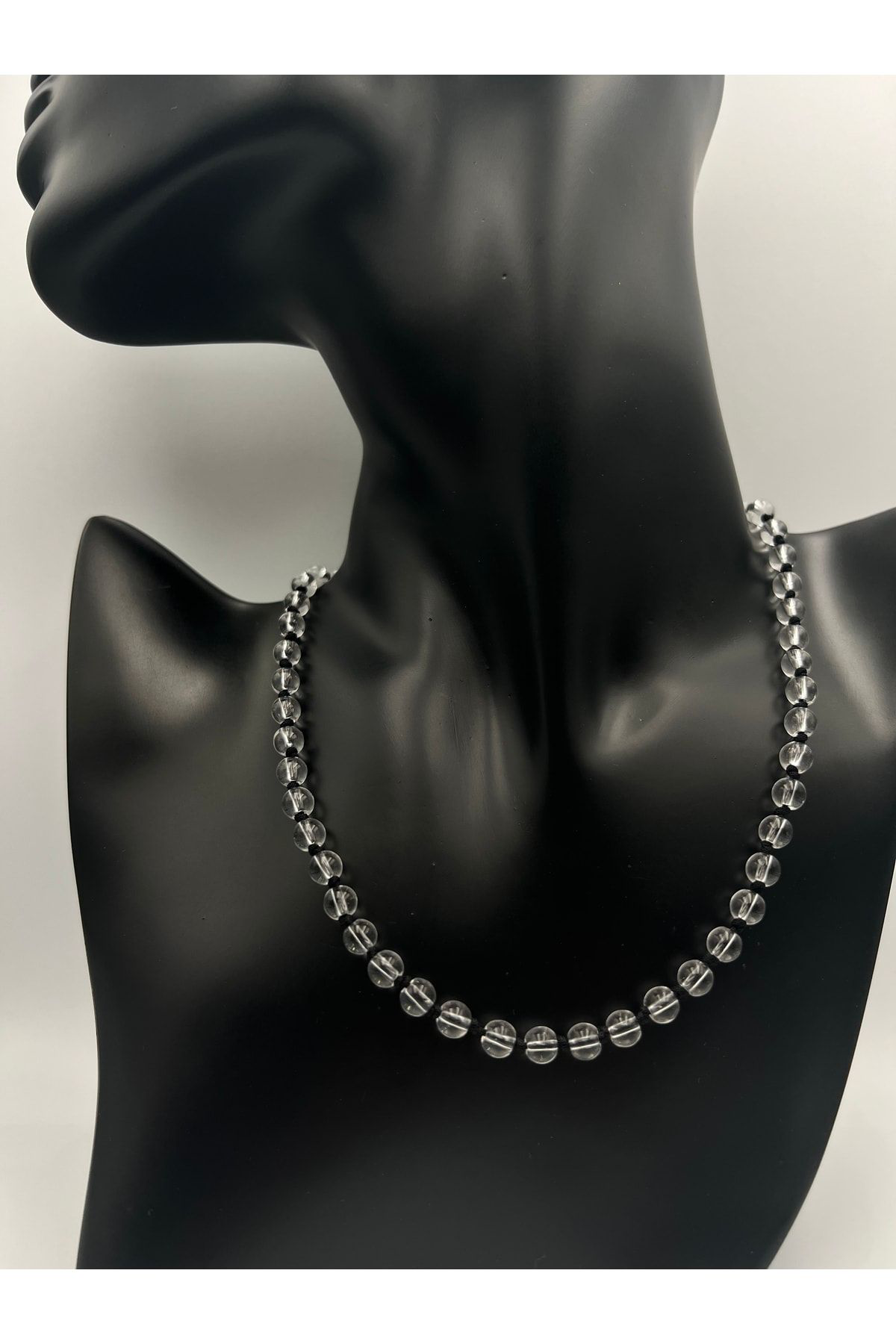 Sertifikalı Doğal Taş Kristal Kuvars Taşı Kolye Aaa Kalite 6mm