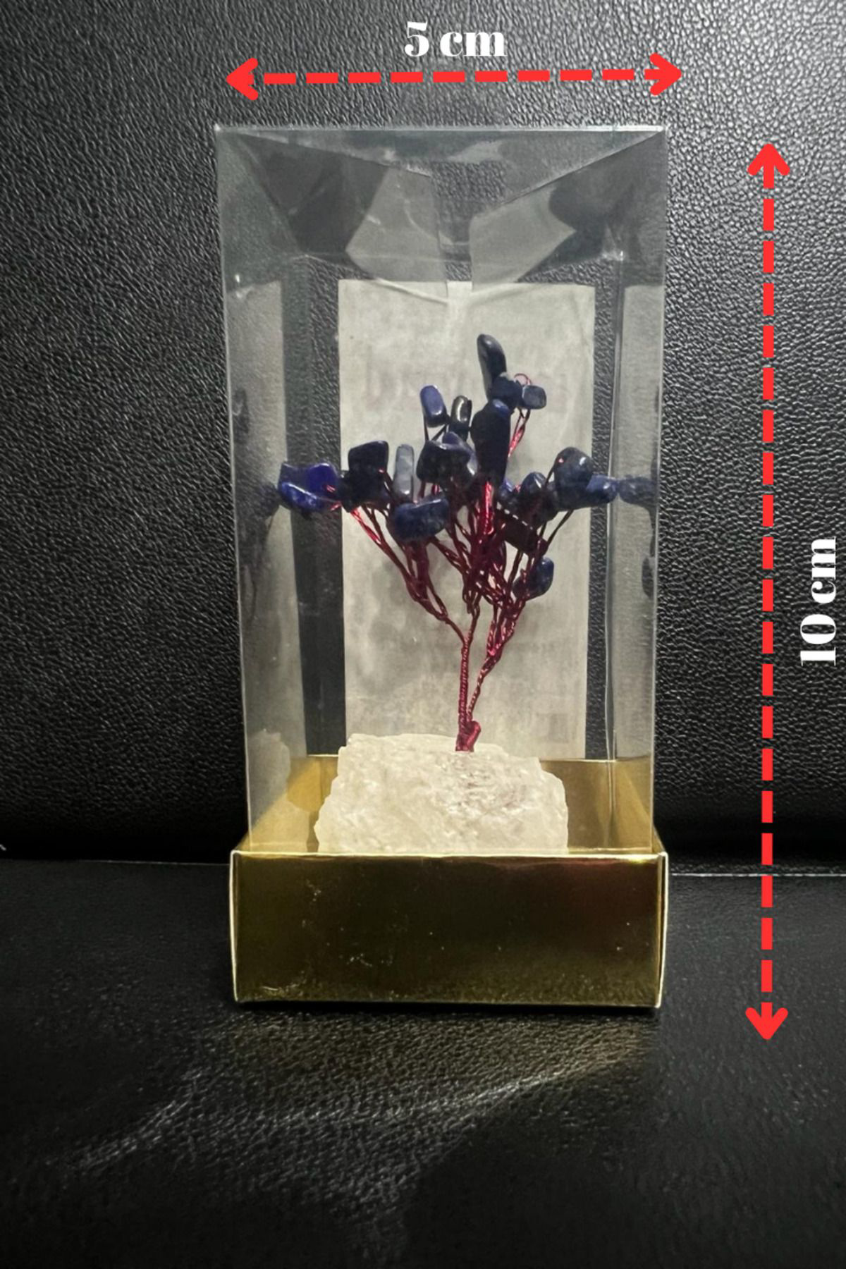 Sertifikalı Doğal Taş Lapis Lazuli Taşı Dekoratif El Yapımı Ağaç
