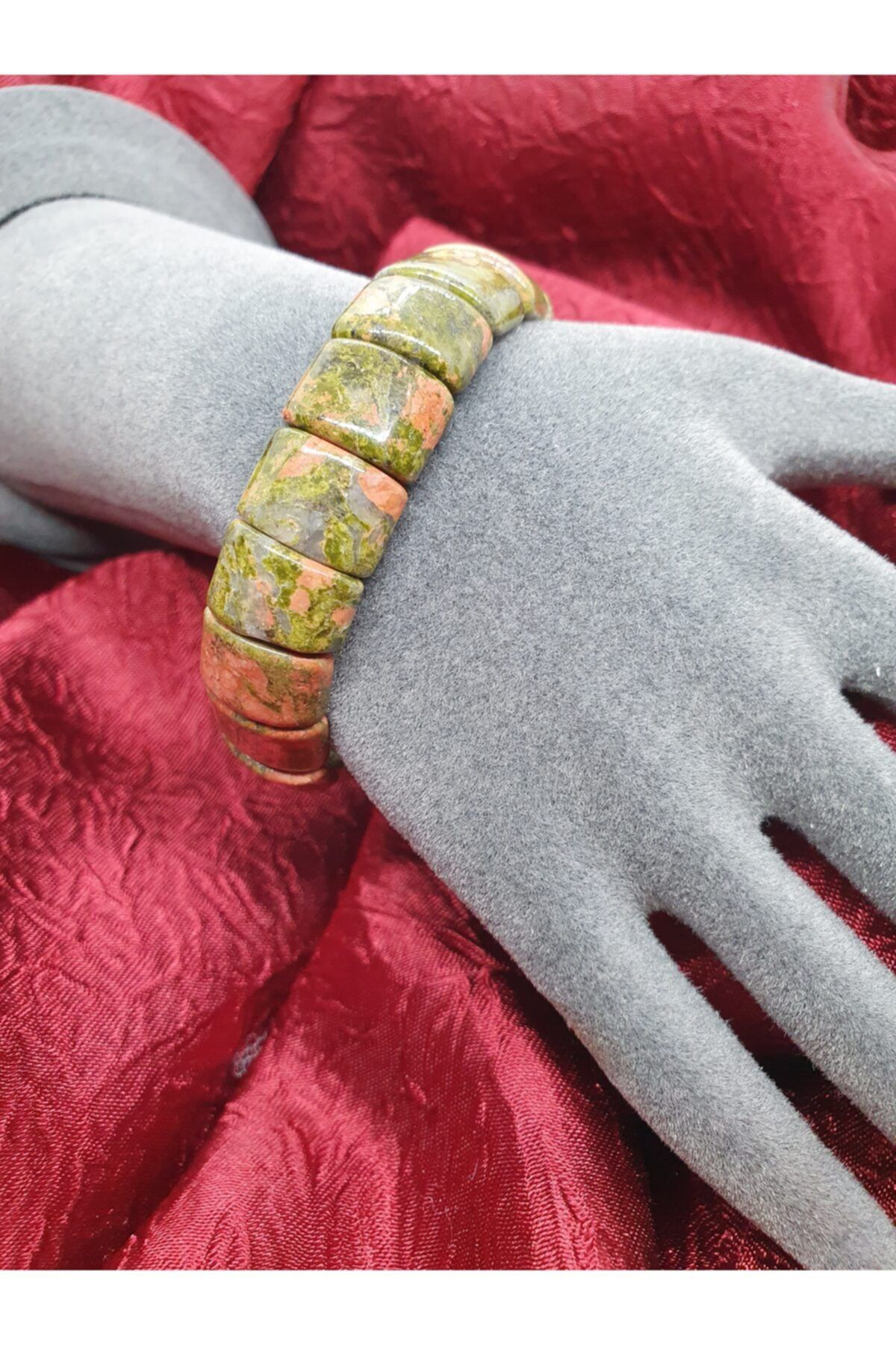 Sertifikalı Doğal Unakit Taşı Rolex Bileklik