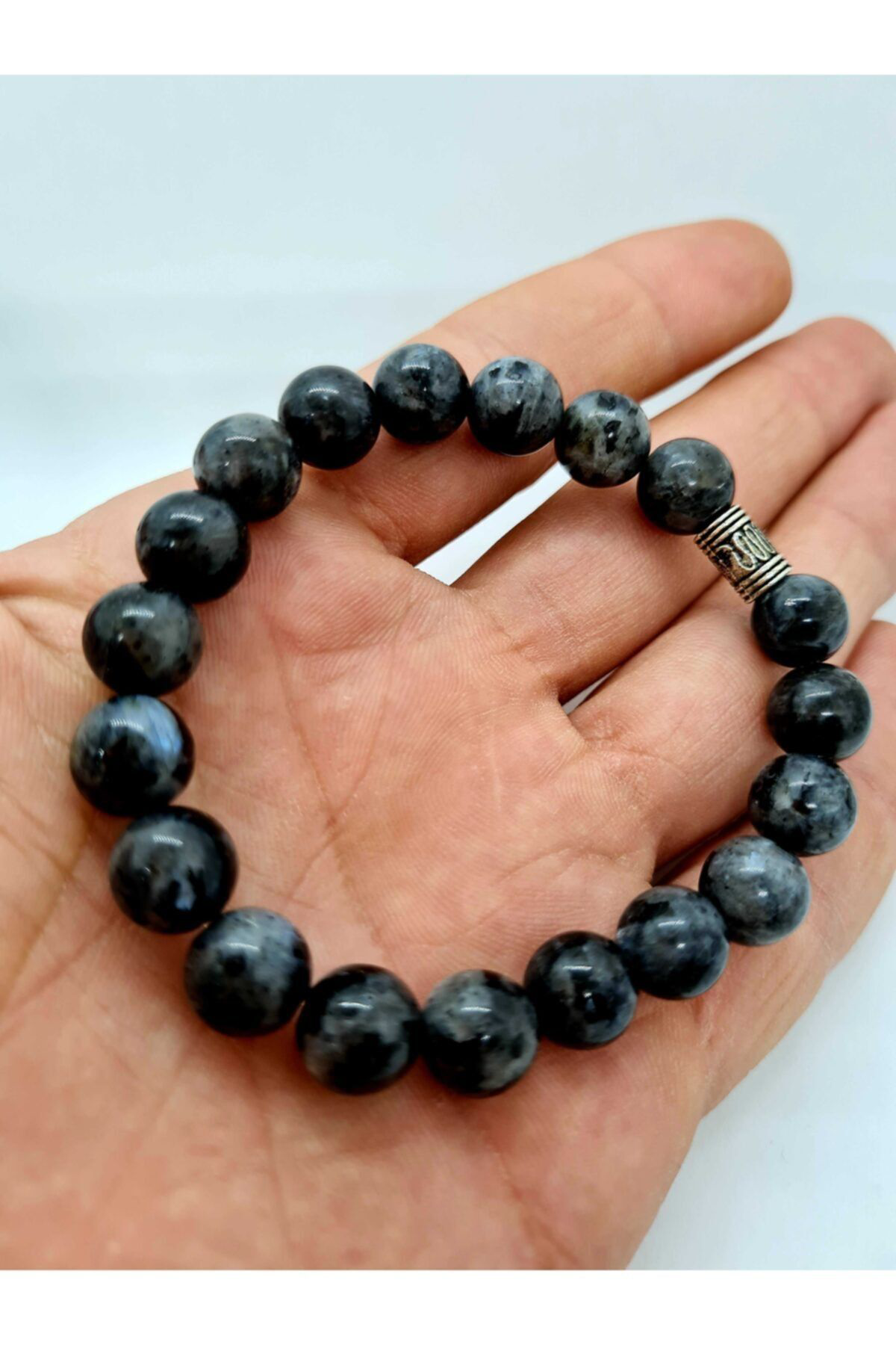 Sertifikalı Doğal Taş Labradorit Bileklik 10mm