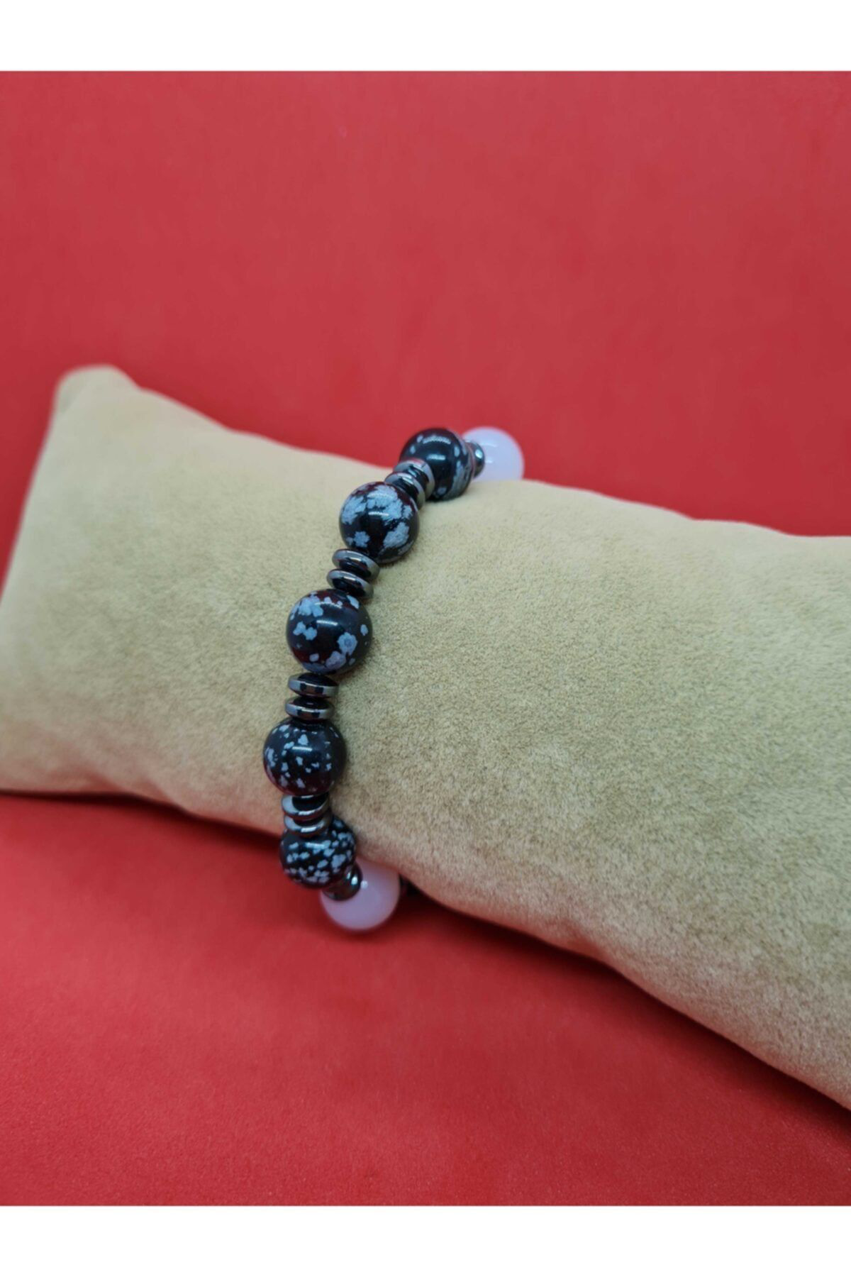 Sertifikalı Doğal Taş Obsidyen & Opal & Hematit & Oniks Taşı Bile