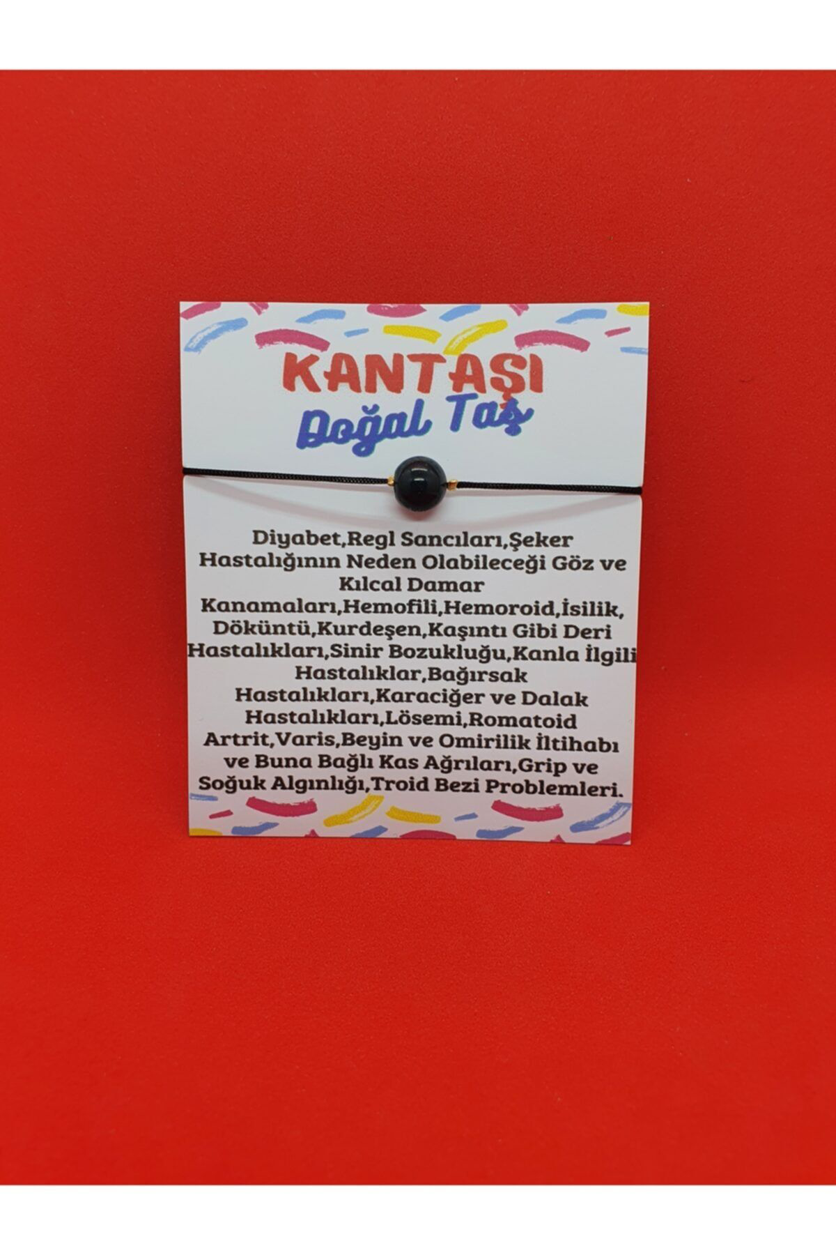 Gümüştel El Sanatlari Sertifikali Doğal Kantaşi Bileklik