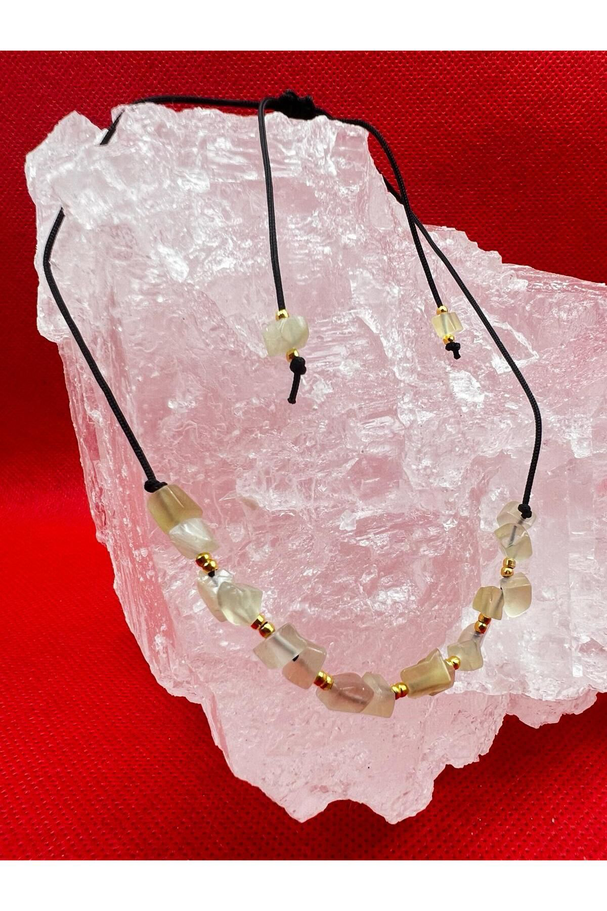 Sertifikalı Doğal Taş Kedi Gözü Tasarım Bileklik Handmade AAA Kal