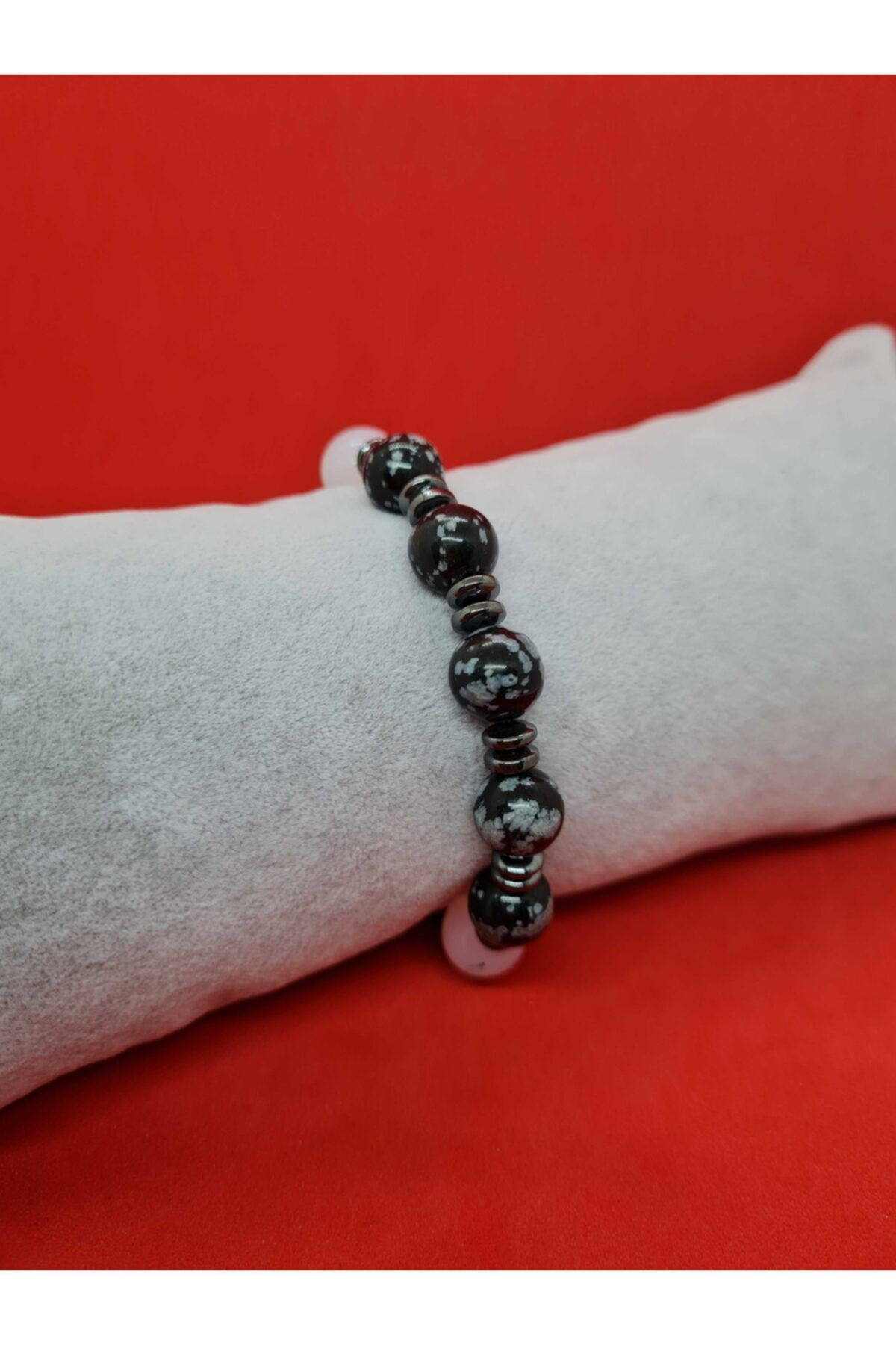 Sertifikalı Doğal Taş Obsidyen & Opal & Hematit & Oniks Taşı Bile