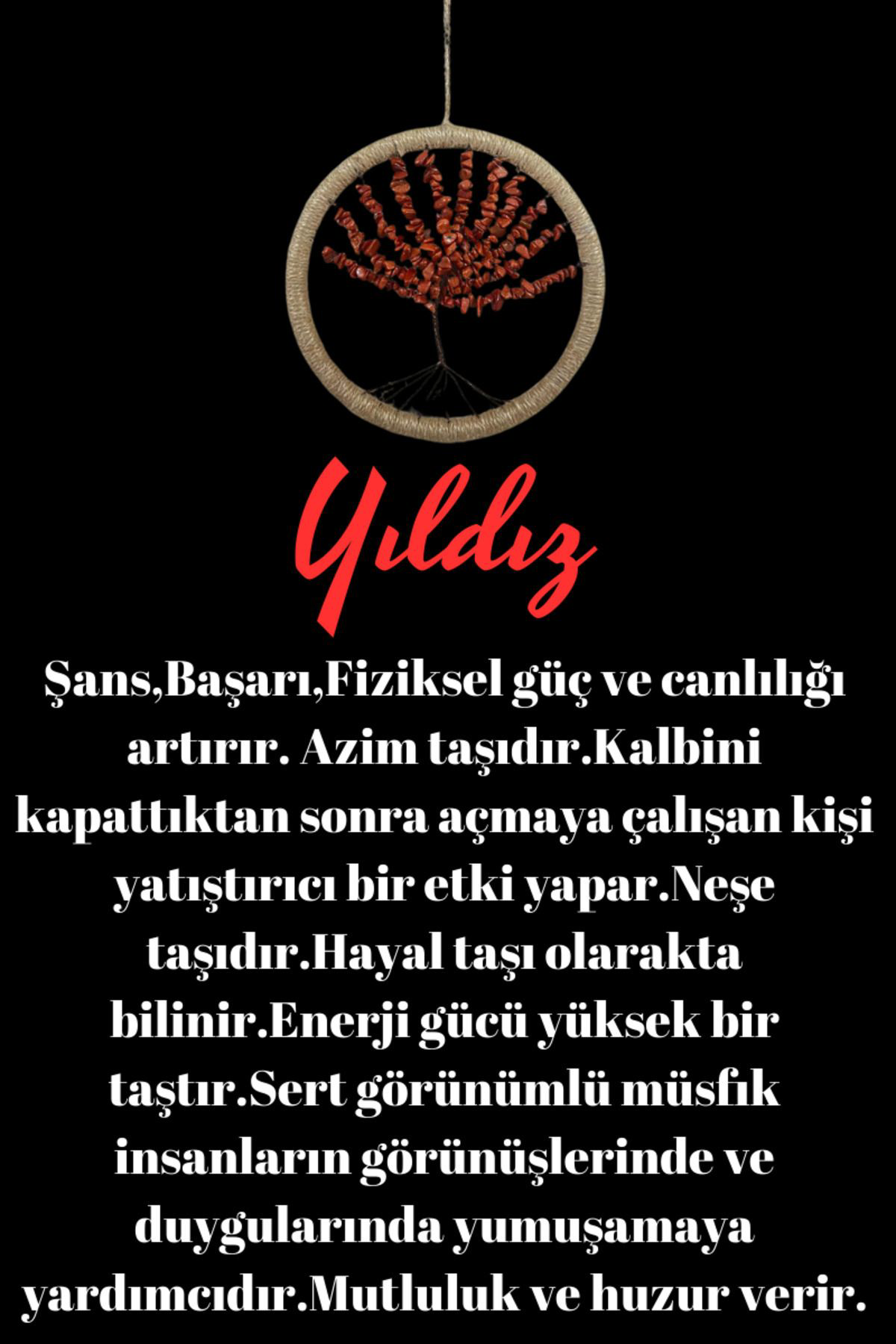 Gümüştel El Sanatlari Sertifikali Doğal Taş El Yapimi Yildiz Taşi Duvar Süsü & Araba Sü