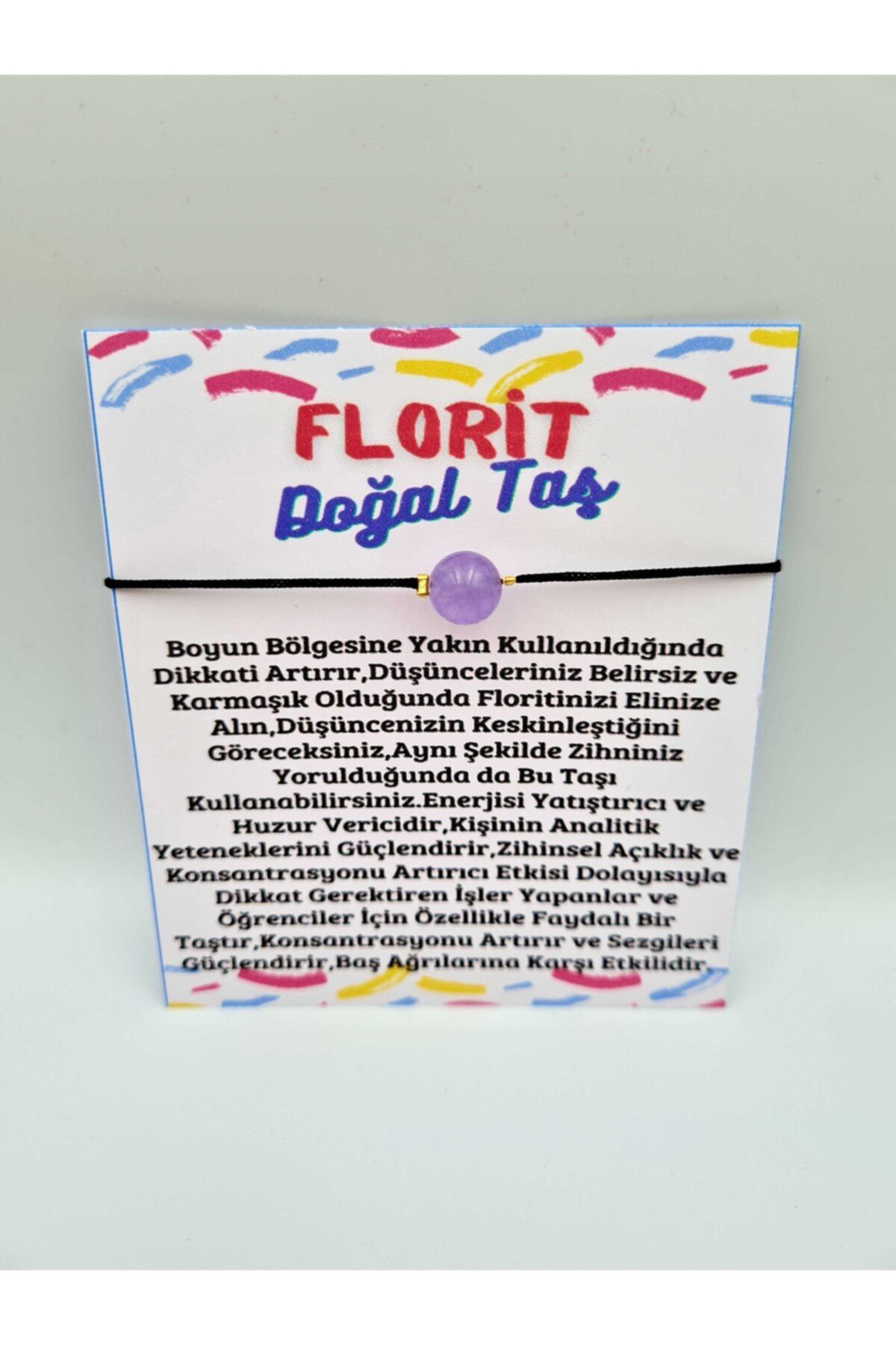 Sertifikalı Doğal Taş Florit Taşı Bileklik