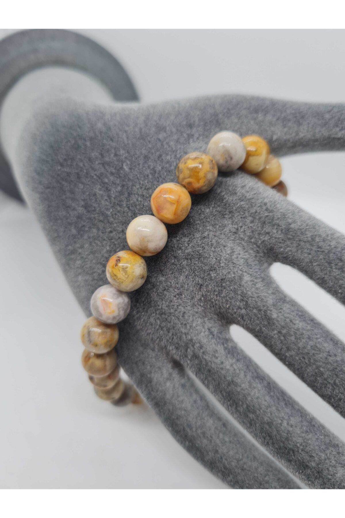 Sertifikalı Doğal Taş Jasper Bileklik 8mm Sertifikalı Doğal Taş Jasper Bileklik 8mm