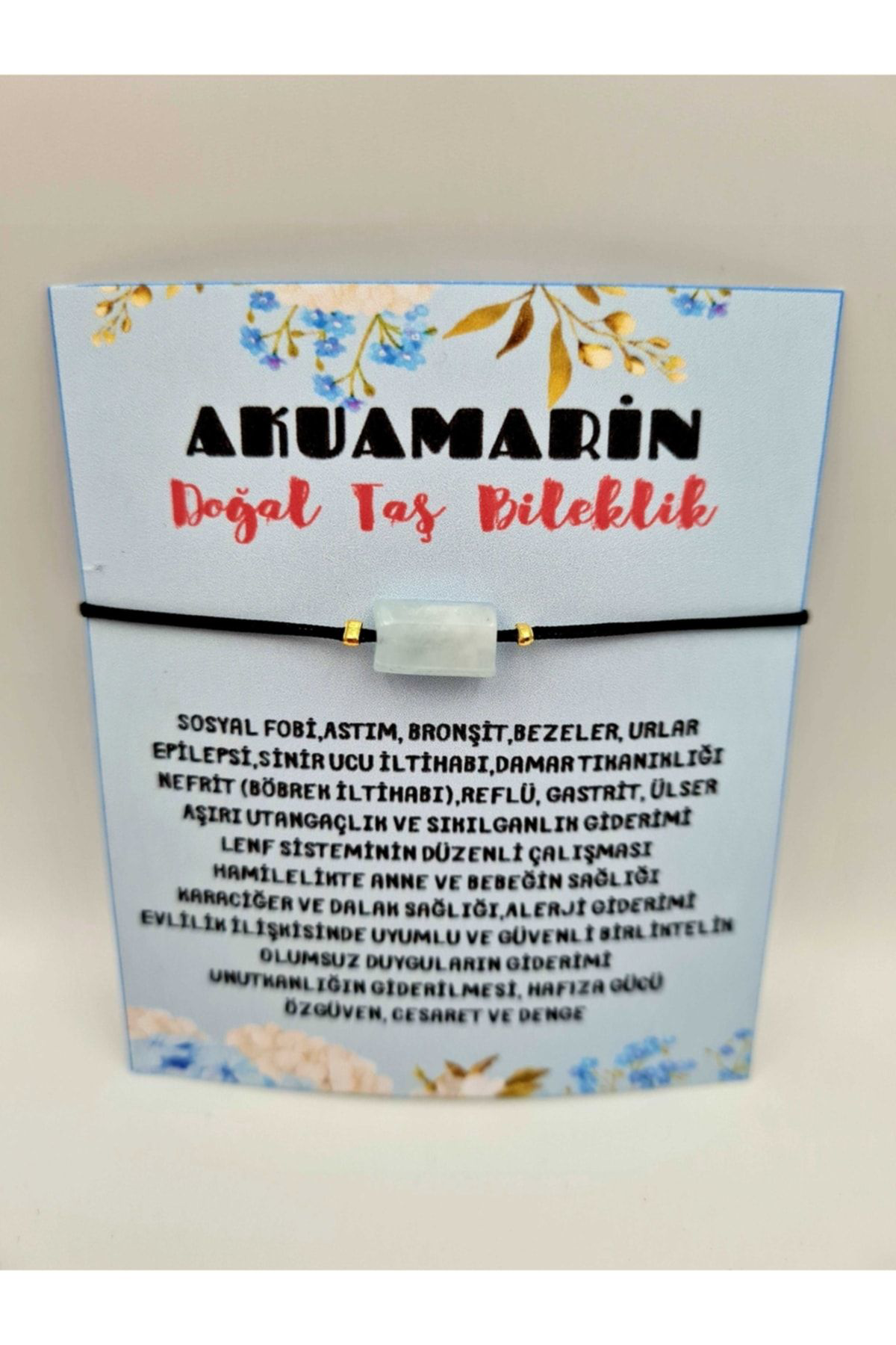 Sertifikalı Doğal Taş Akumarin Taşı Bileklik