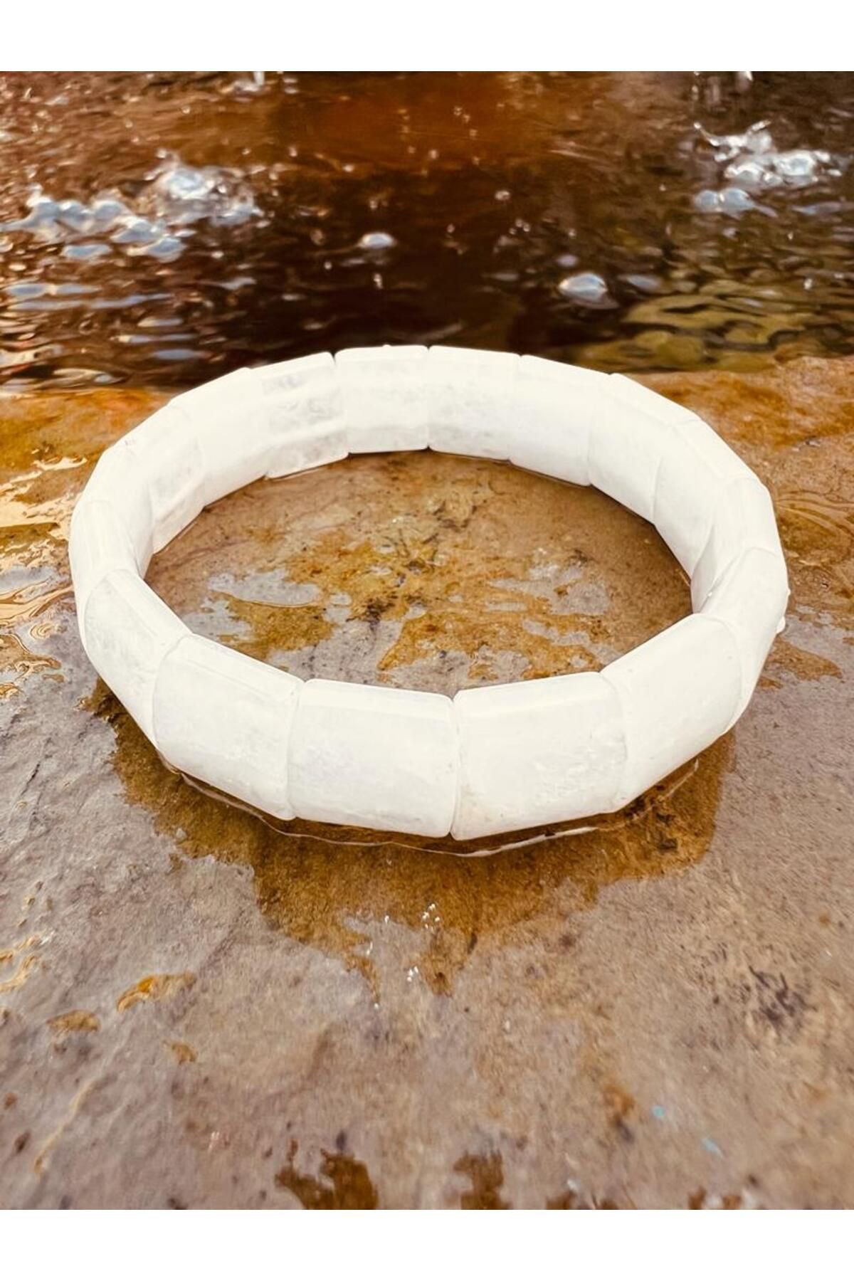 Sertifikalı Doğal Aytaşı Taşı Özel Kesim . Bileklik Aaa Kalite
