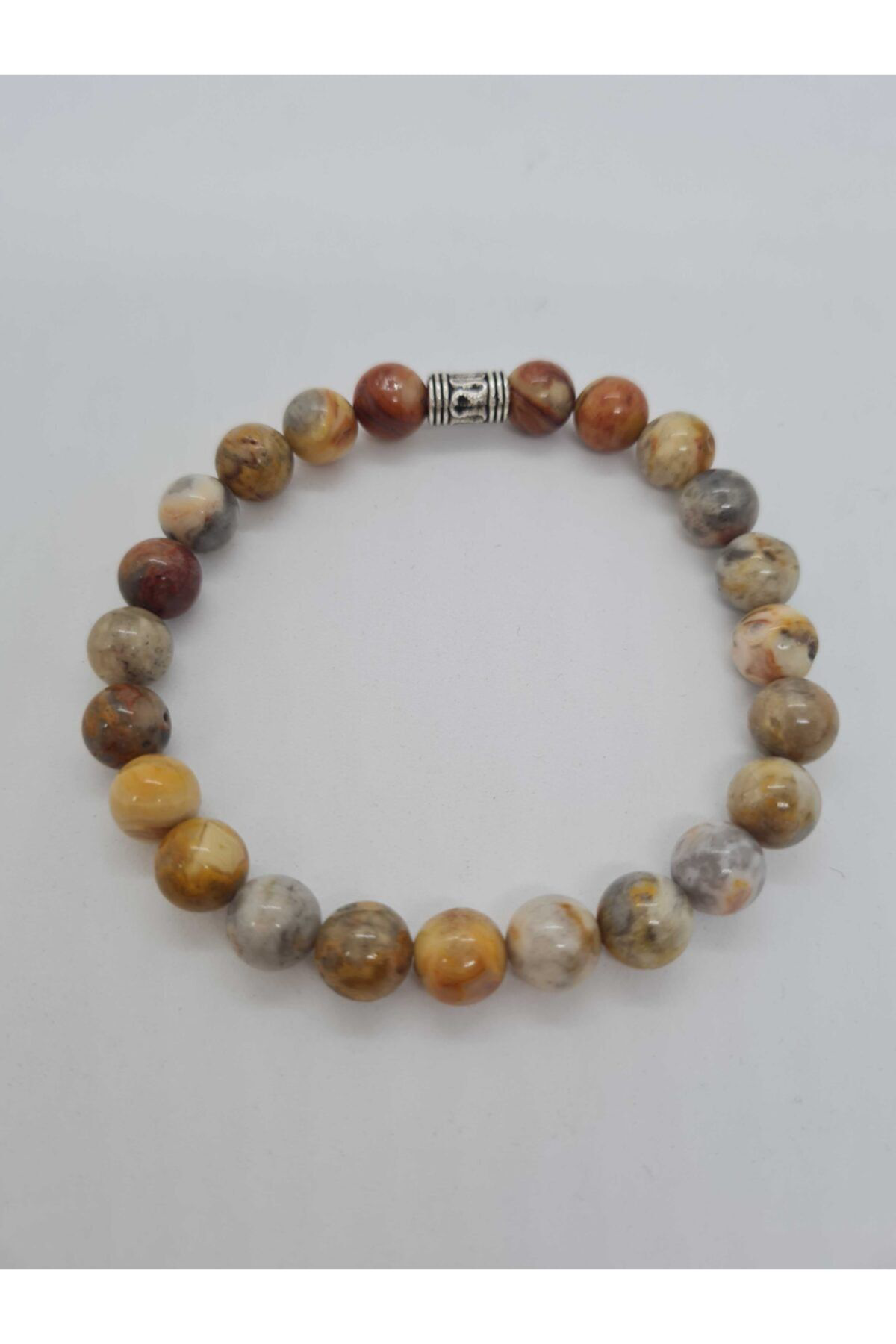 Sertifikalı Doğal Taş Jasper Bileklik 8mm Sertifikalı Doğal Taş Jasper Bileklik 8mm