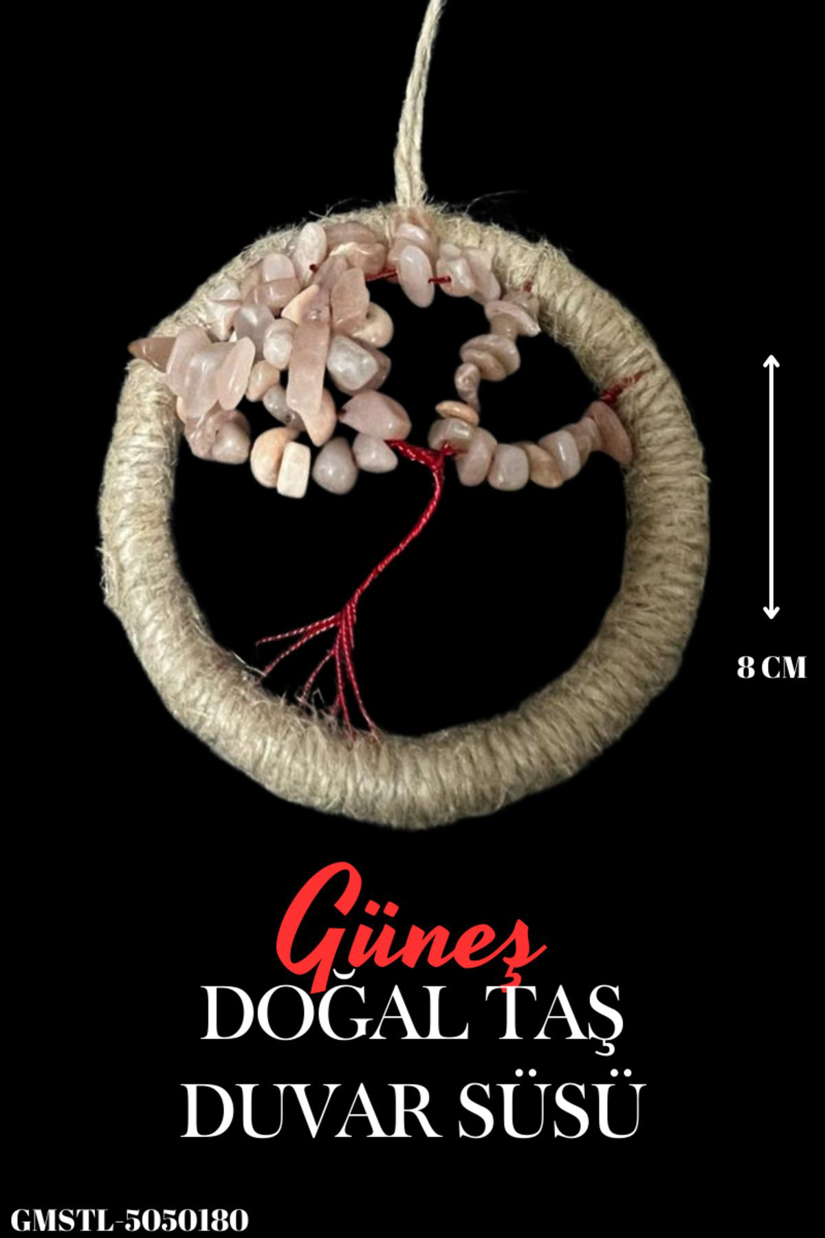 Sertifikalı Güneş Doğal Taş El Yapımı Duvar Süsü & Araba Süsü & K