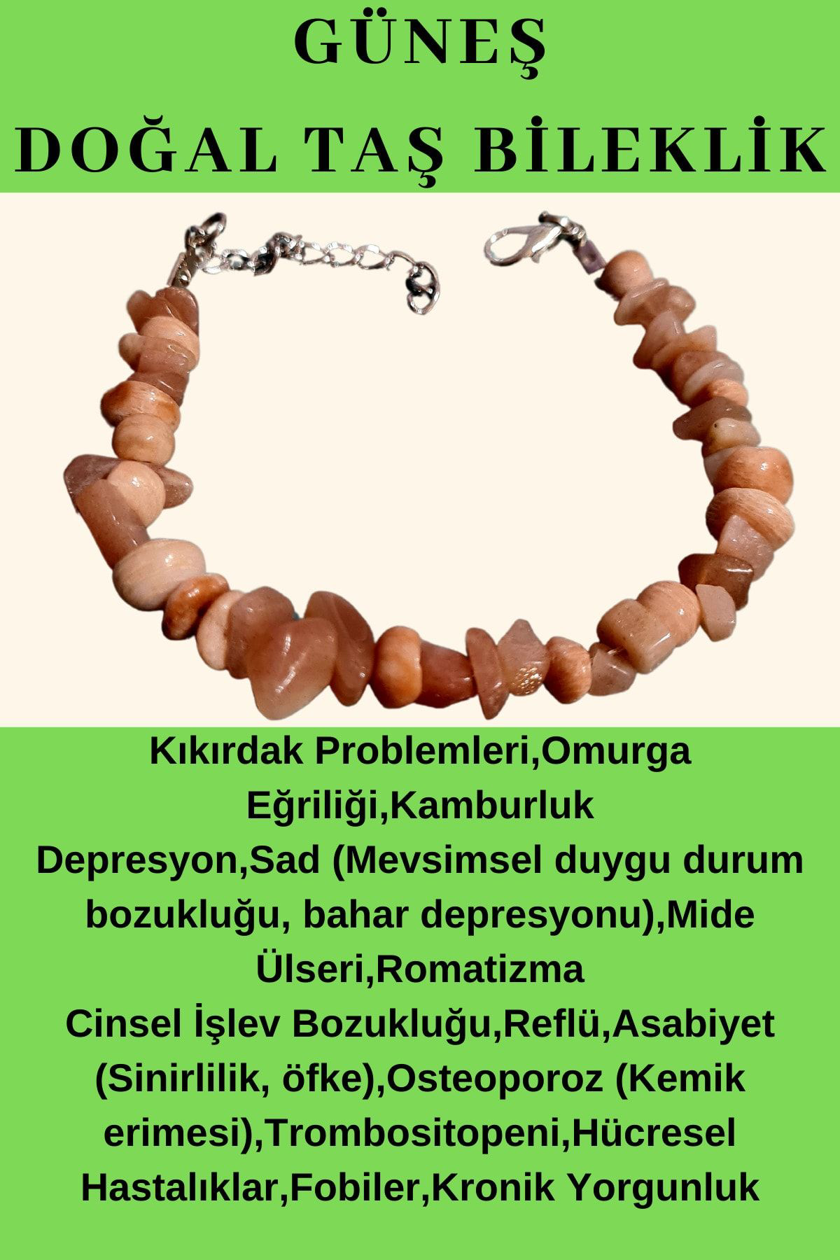 Sertifikalı Güneş Doğal Taş Bileklik