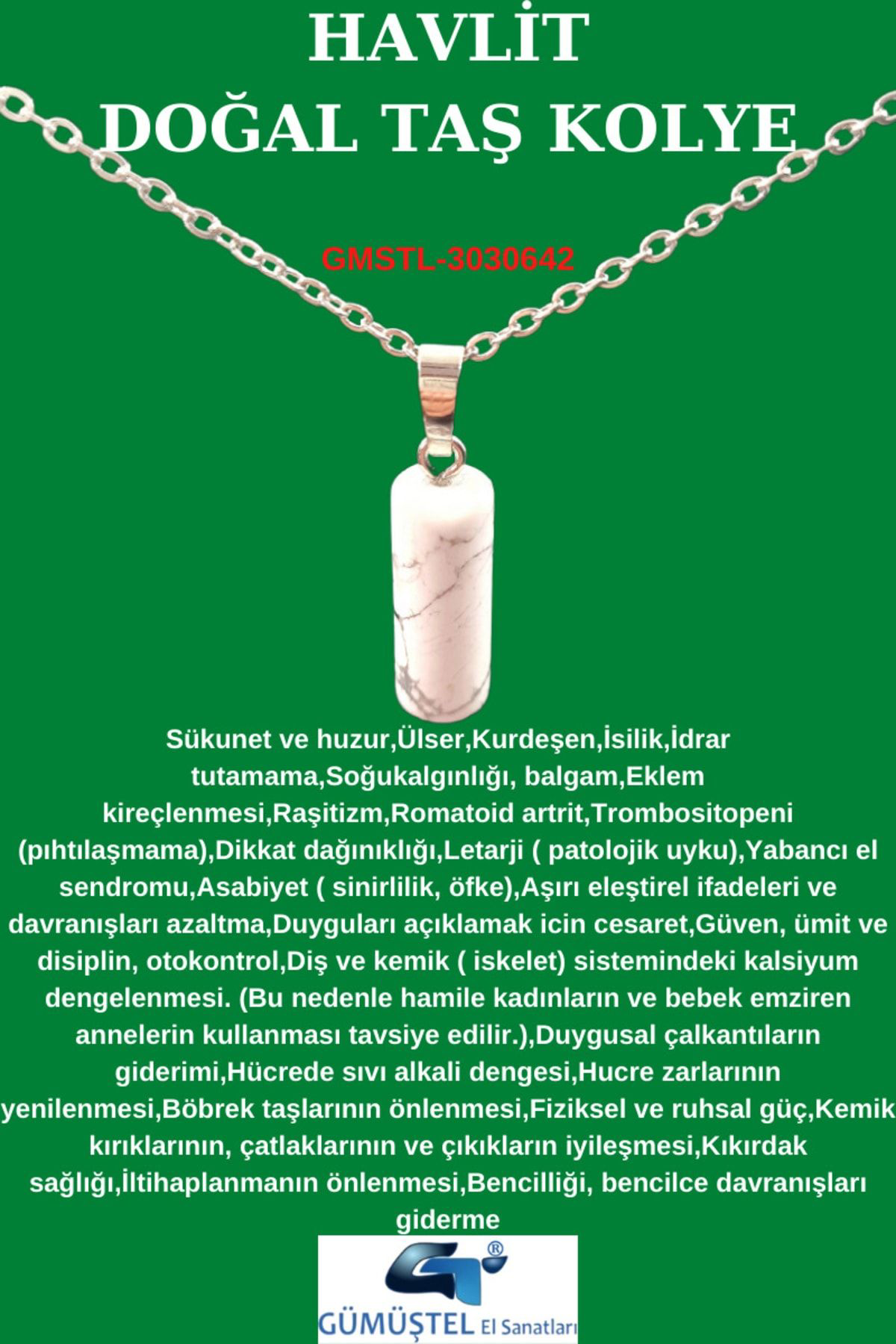 Sertifikalı Havlit Doğal Taş Kolye Özel Kesim Aaa Kalite Sürpriz Sertifikalı Havlit Doğal Taş Kolye Özel Kesim Aaa Kalite Sürpriz