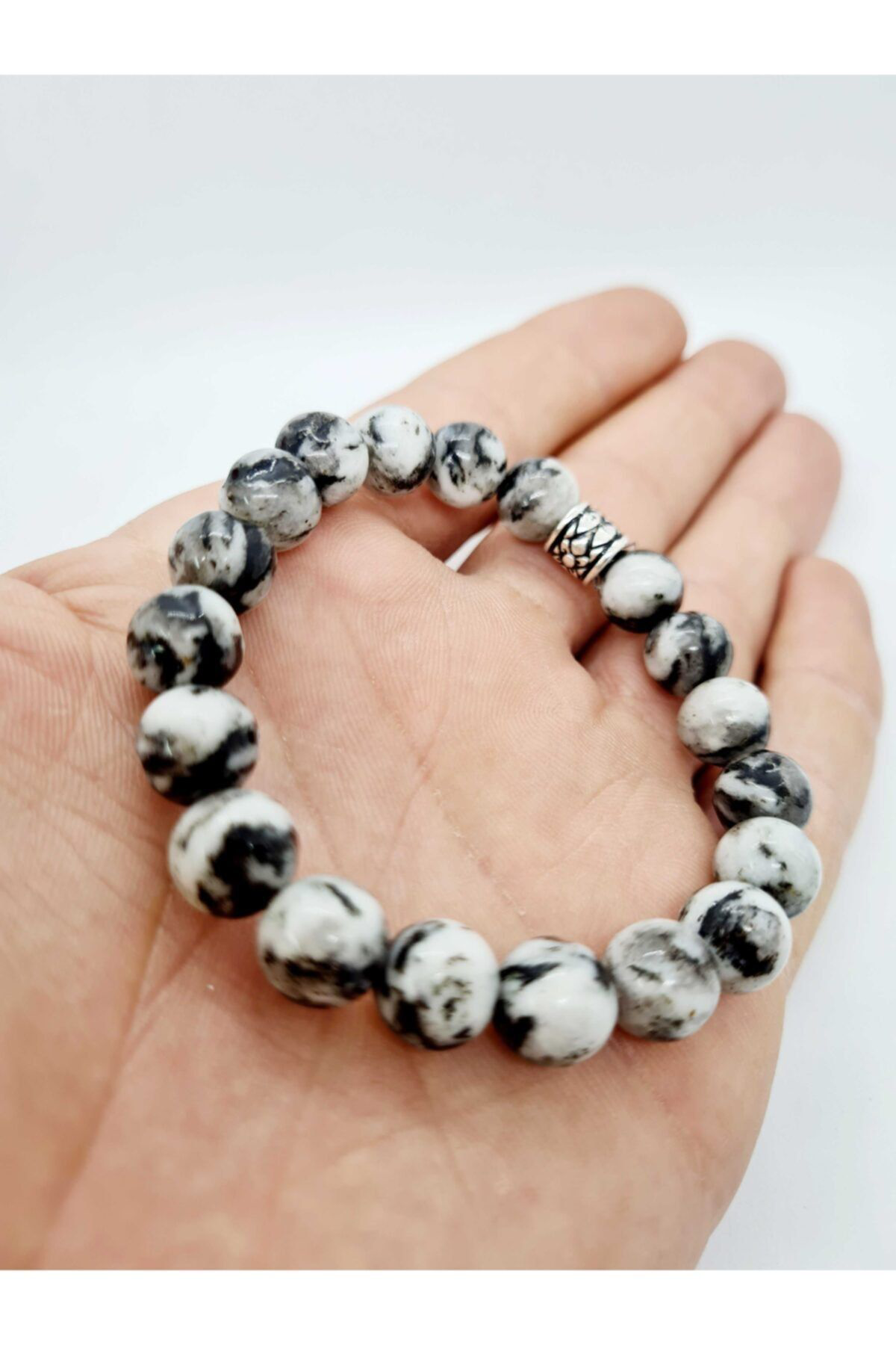 Sertifikalı Jasper Doğal Taş Bileklik 10mm