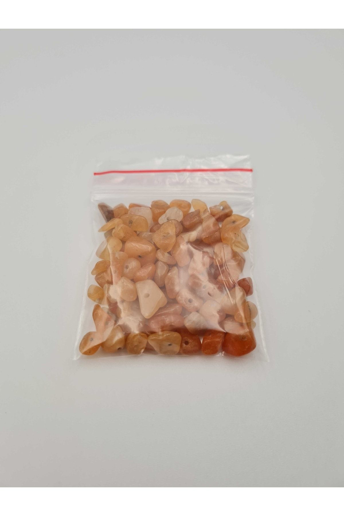 Gümüştel El Sanatlari Sertifikali Kalsit Kirik Doğal Taş - 20 Gr Delikli