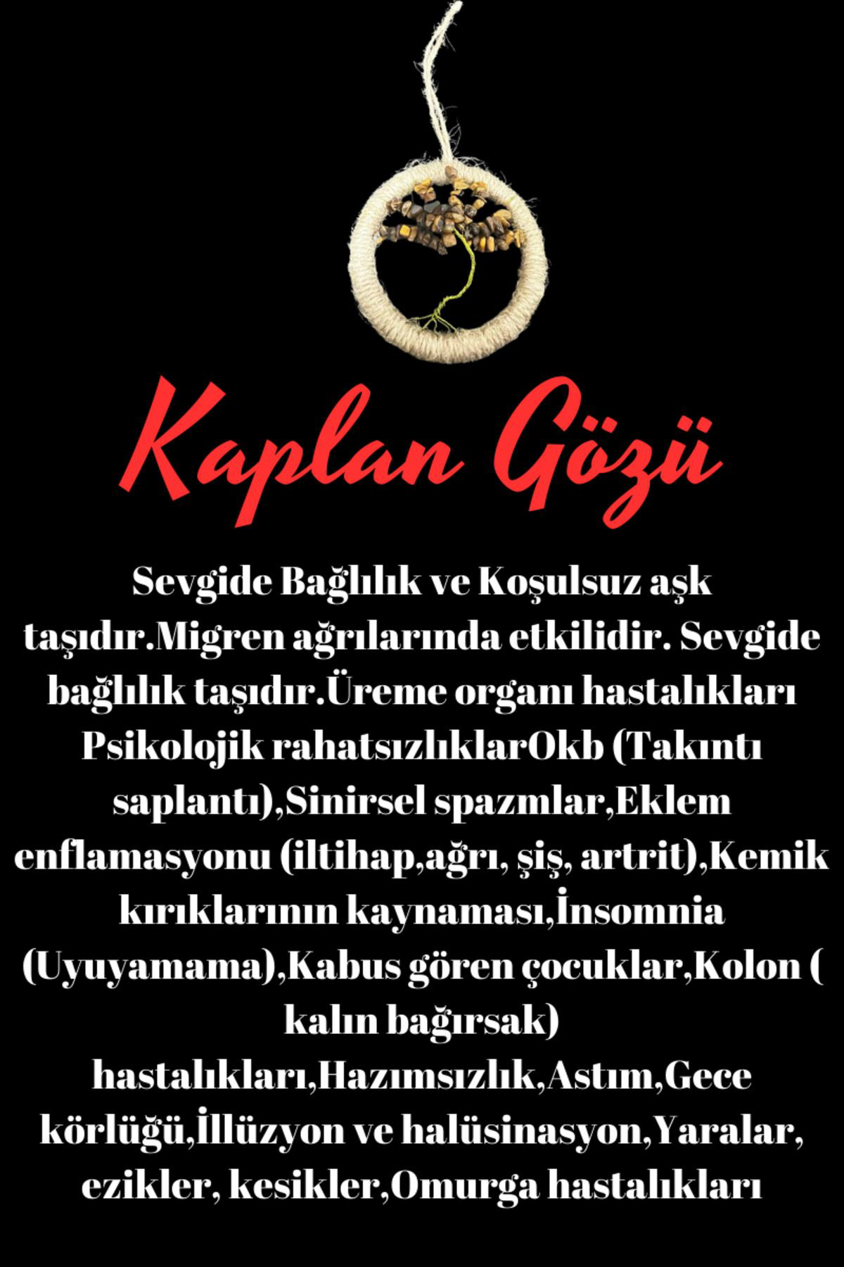 Sertifikalı Kaplan Gözü Doğal Taş El Yapımı Duvar Süsü & Araba Sü Sertifikalı Kaplan Gözü Doğal Taş El Yapımı Duvar Süsü & Araba Sü