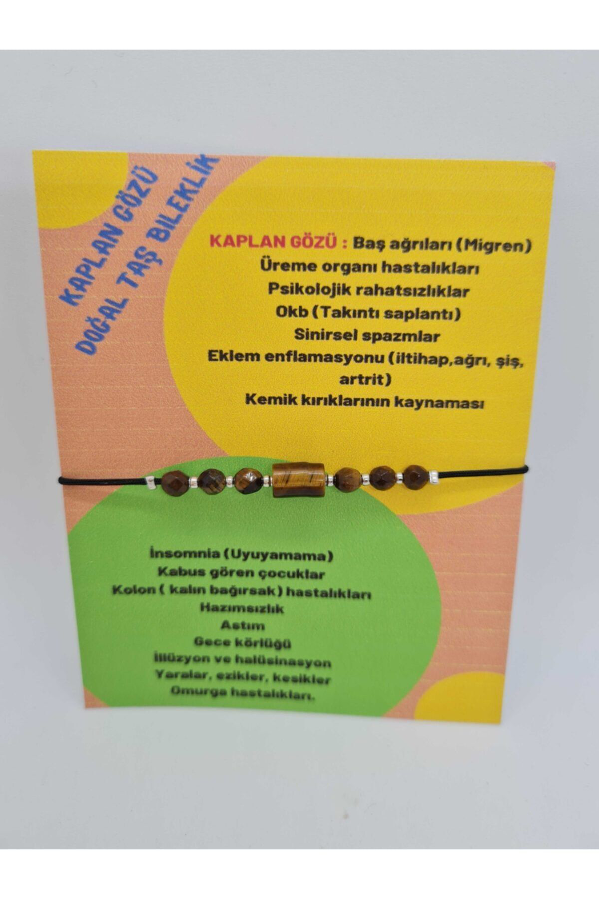 Sertifikalı Kaplan Gözü Doğal Taş Bileklik
