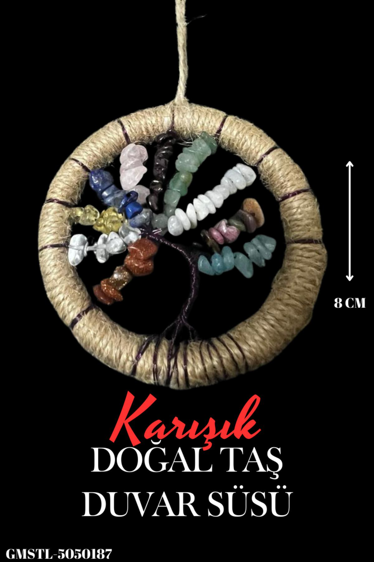 Sertifikalı Karışık Doğal Taş El Yapımı Duvar Süsü & Araba Süsü &