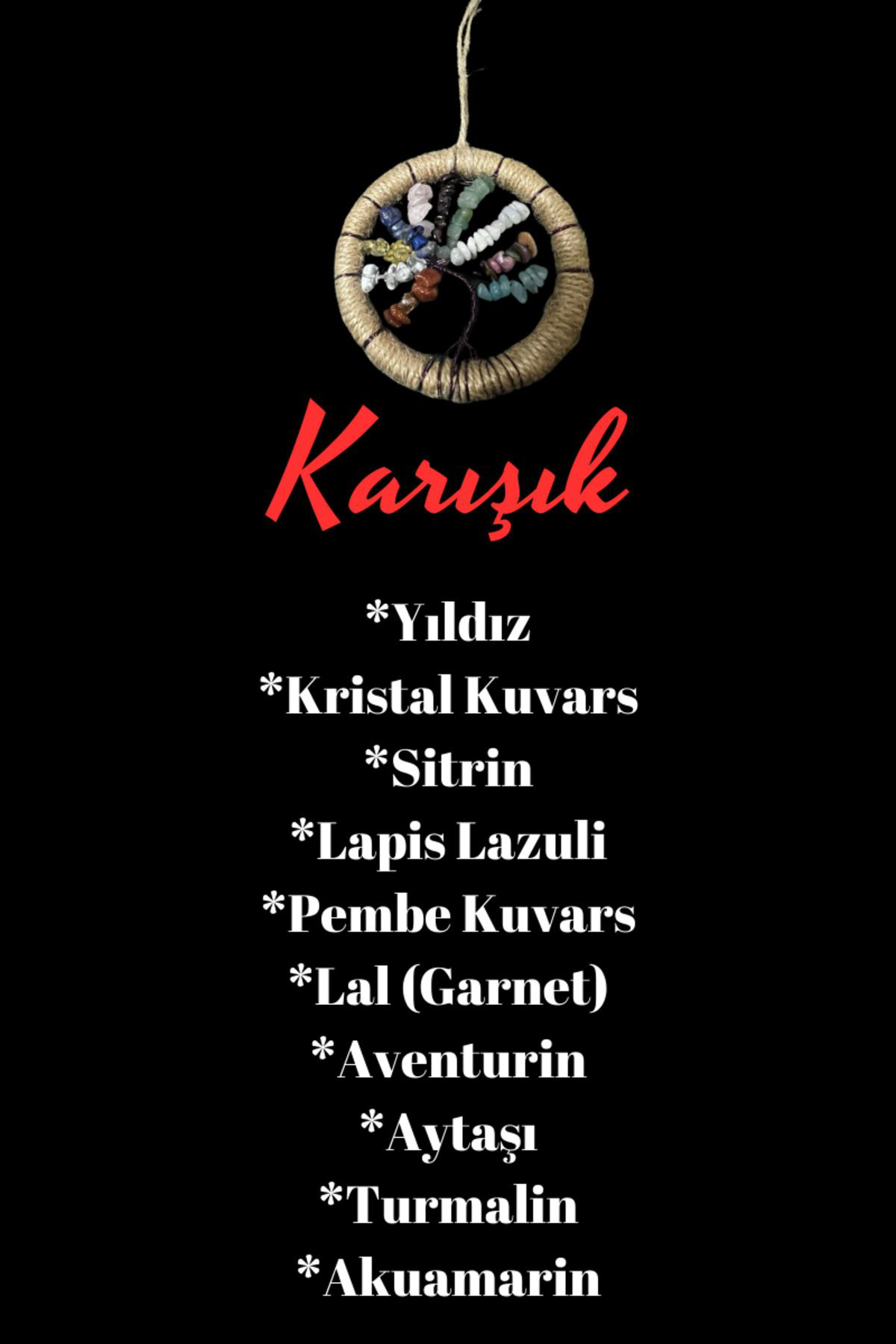 Sertifikalı Karışık Doğal Taş El Yapımı Duvar Süsü & Araba Süsü &