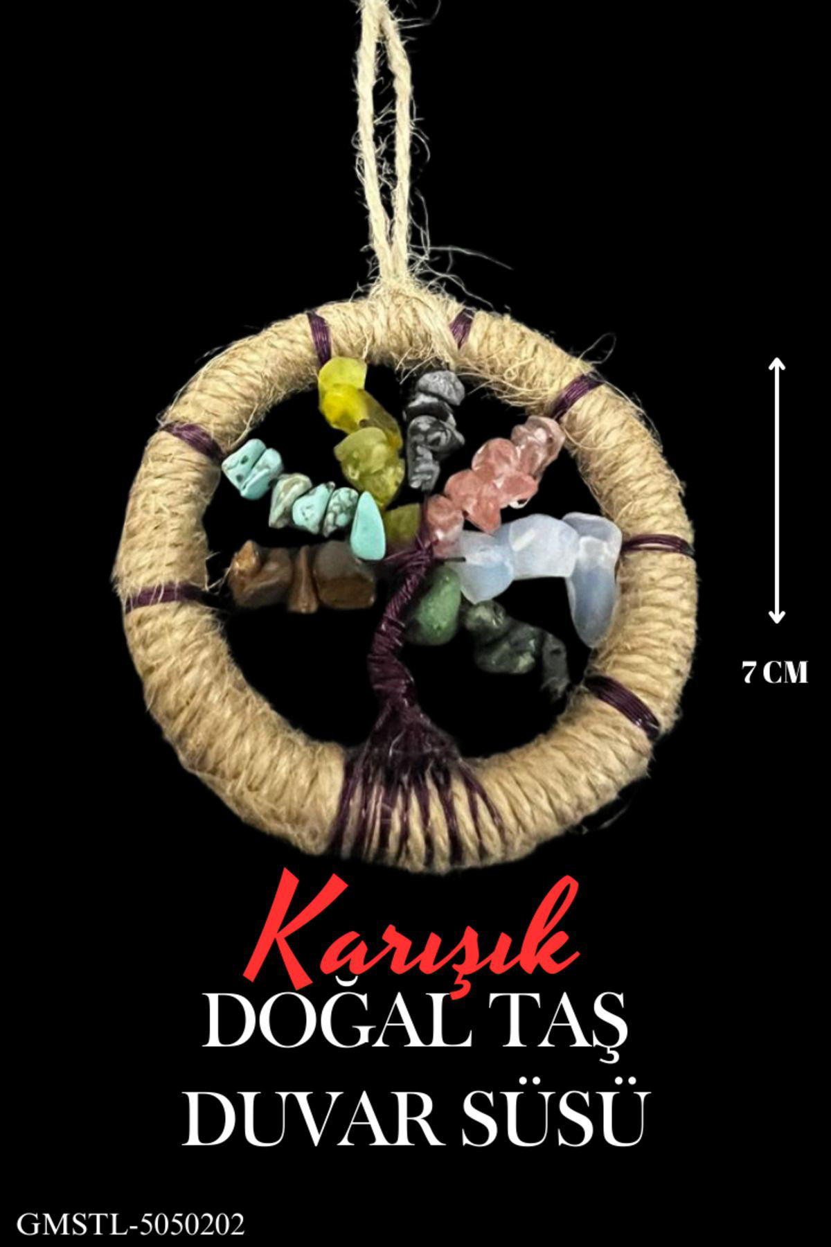 Sertifikalı Karışık Doğal Taş El Yapımı Duvar Süsü & Araba Süsü &