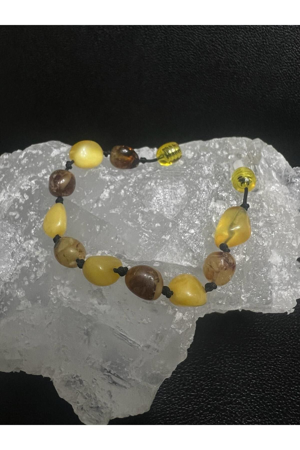 Sertifikalı Kehribar Multicolor Bebek Bileklik