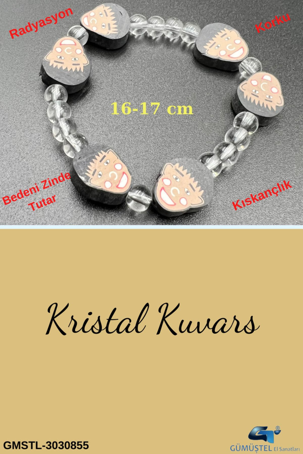 Sertifikalı Kristal Kuvars Doğal Taş Çocuk Bilekliği