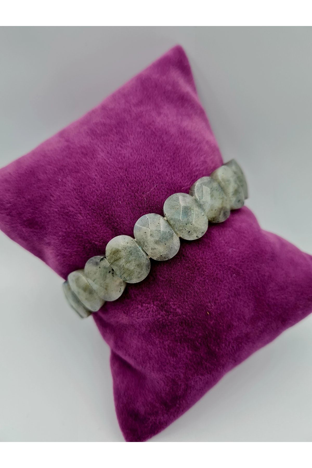 Sertifikalı Labradorit Doğal Taş Rolex Bileklik Aaa Kalite
