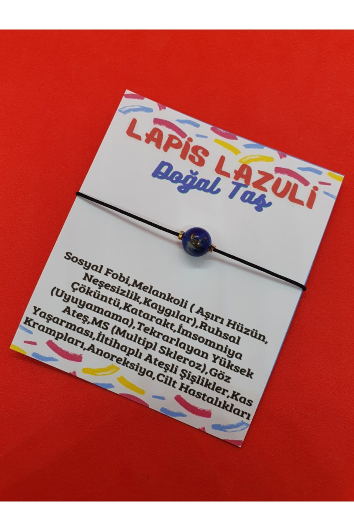 Sertifikalı Lapis Taşı Doğal Taş Bileklik