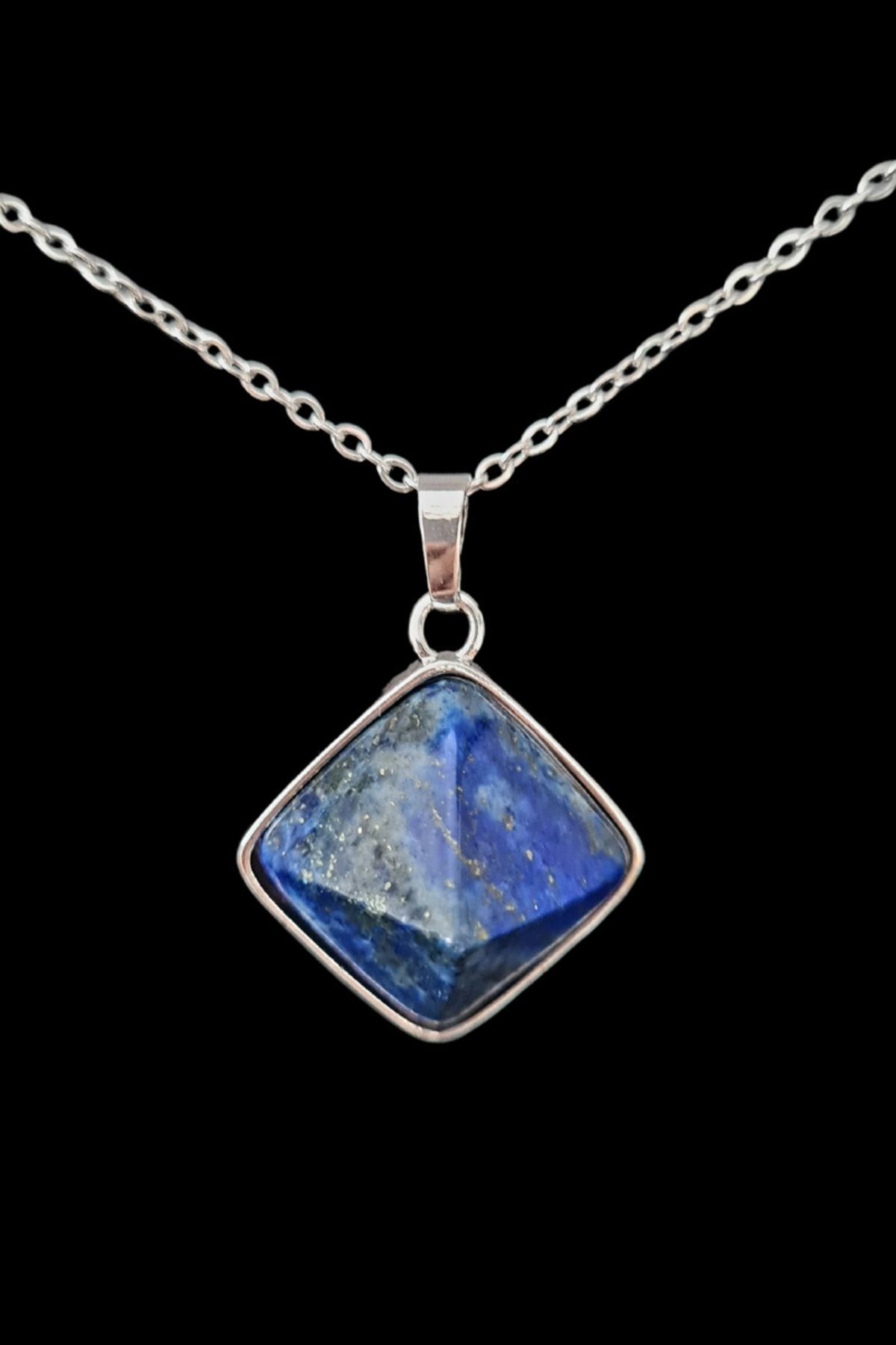Sertifikalı Lapis Lazuli Doğal Taş Kolye Piramit Özel Kesim Aaa K Sertifikalı Lapis Lazuli Doğal Taş Kolye Piramit Özel Kesim Aaa K