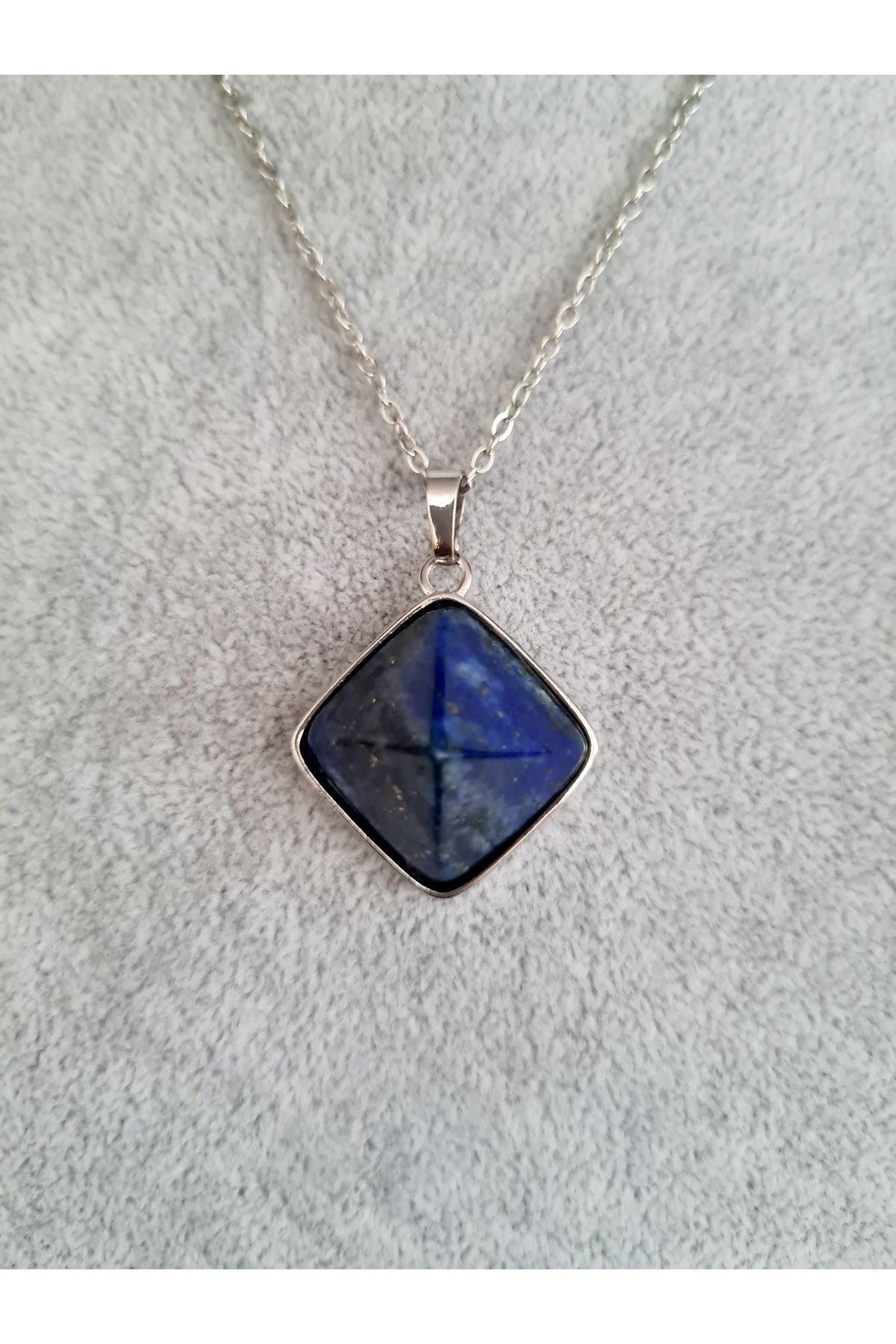 Sertifikalı Lapis Lazuli Doğal Taş Kolye Piramit Özel Kesim Aaa K Sertifikalı Lapis Lazuli Doğal Taş Kolye Piramit Özel Kesim Aaa K