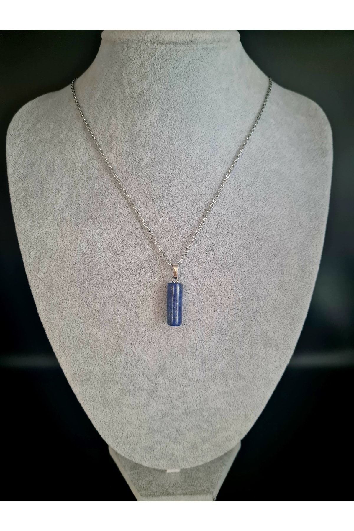 Sertifikalı Lapis Lazuli Doğal Taş Kolye