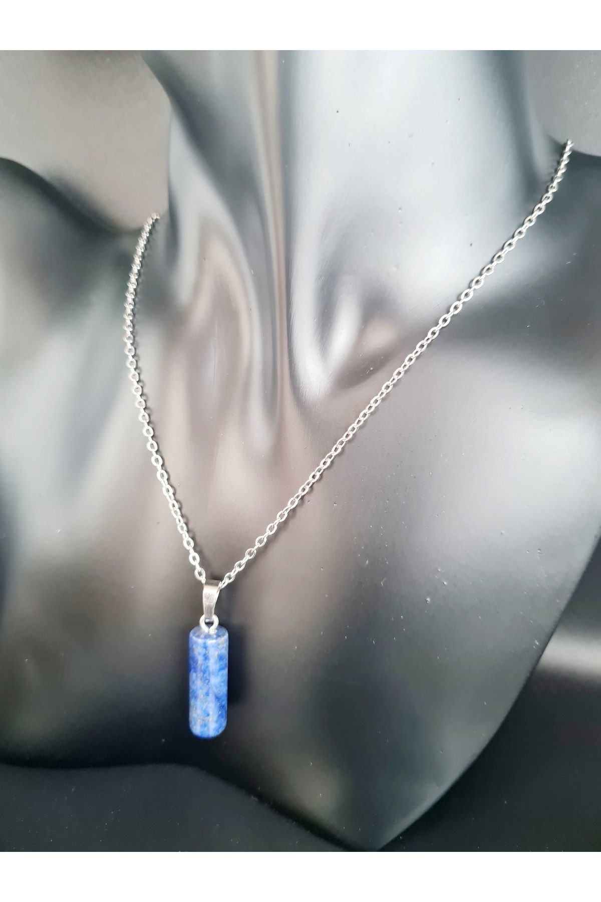 Sertifikalı Lapis Lazuli Doğal Taş Kolye
