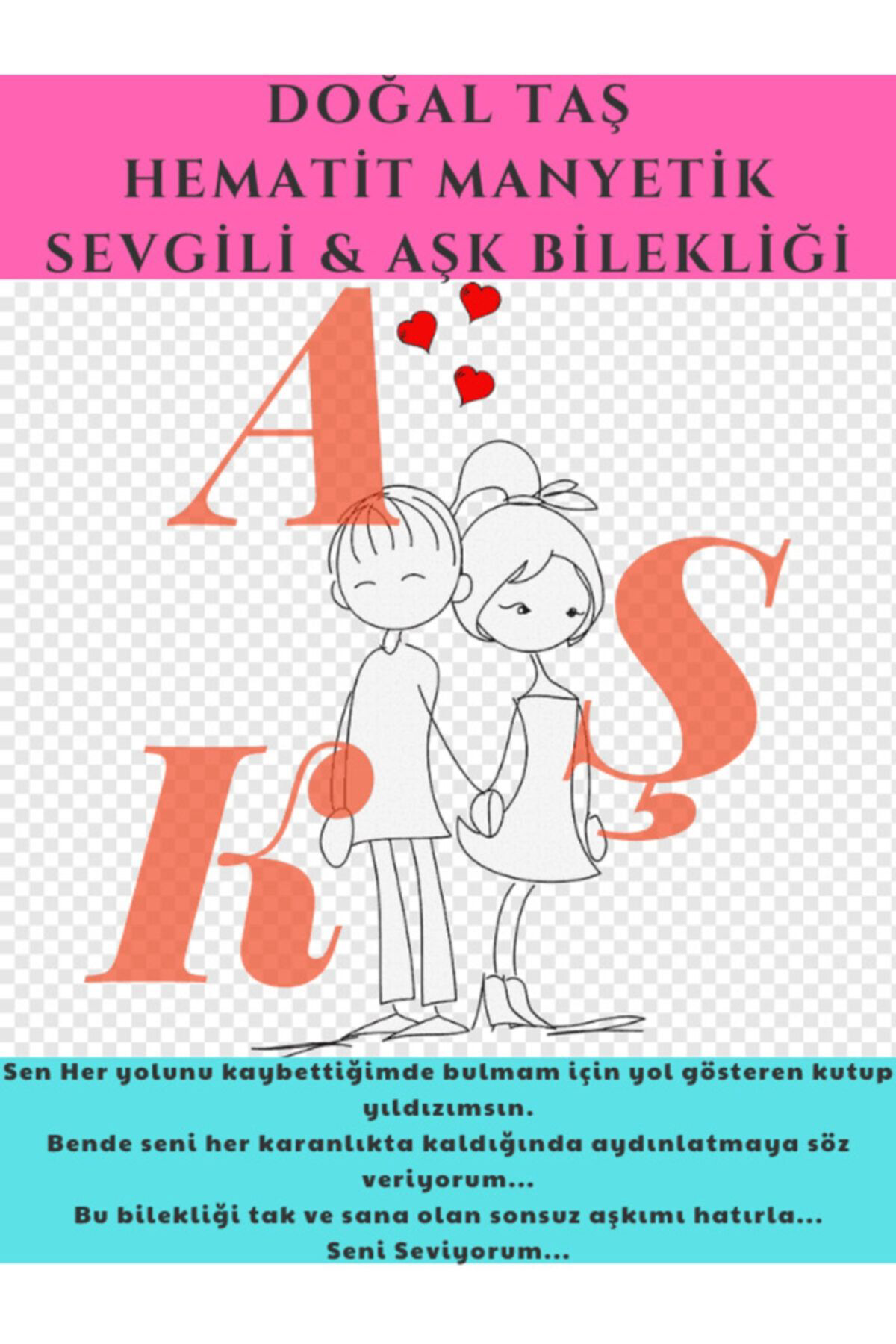 Sertifikalı Manyetik Hematit Doğal Taşlı Aşk & Sevgili Bilekliği Sertifikalı Manyetik Hematit Doğal Taşlı Aşk & Sevgili Bilekliği