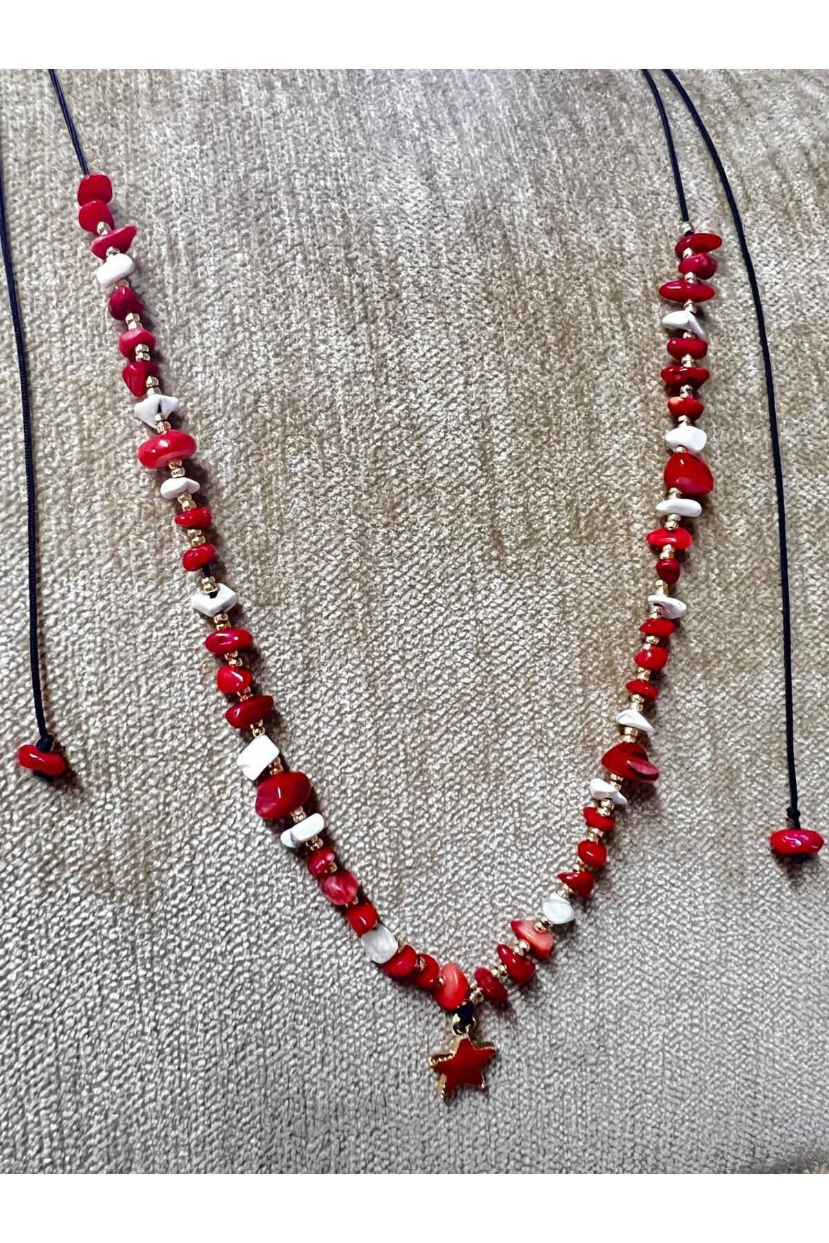Sertifikalı Mercan Havlit Doğal Taş Kolye AAA Kalite Özel Tasarım Sertifikalı Mercan Havlit Doğal Taş Kolye AAA Kalite Özel Tasarım