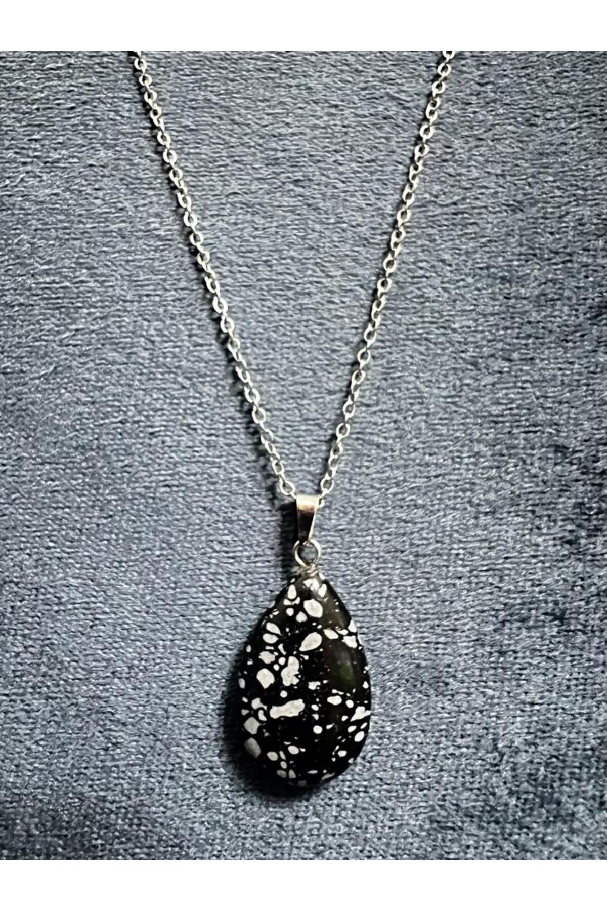 Sertifikalı Obsidyen Doğal Taş Kolye Sürpriz Hediyeli Sertifikalı Obsidyen Doğal Taş Kolye Sürpriz Hediyeli