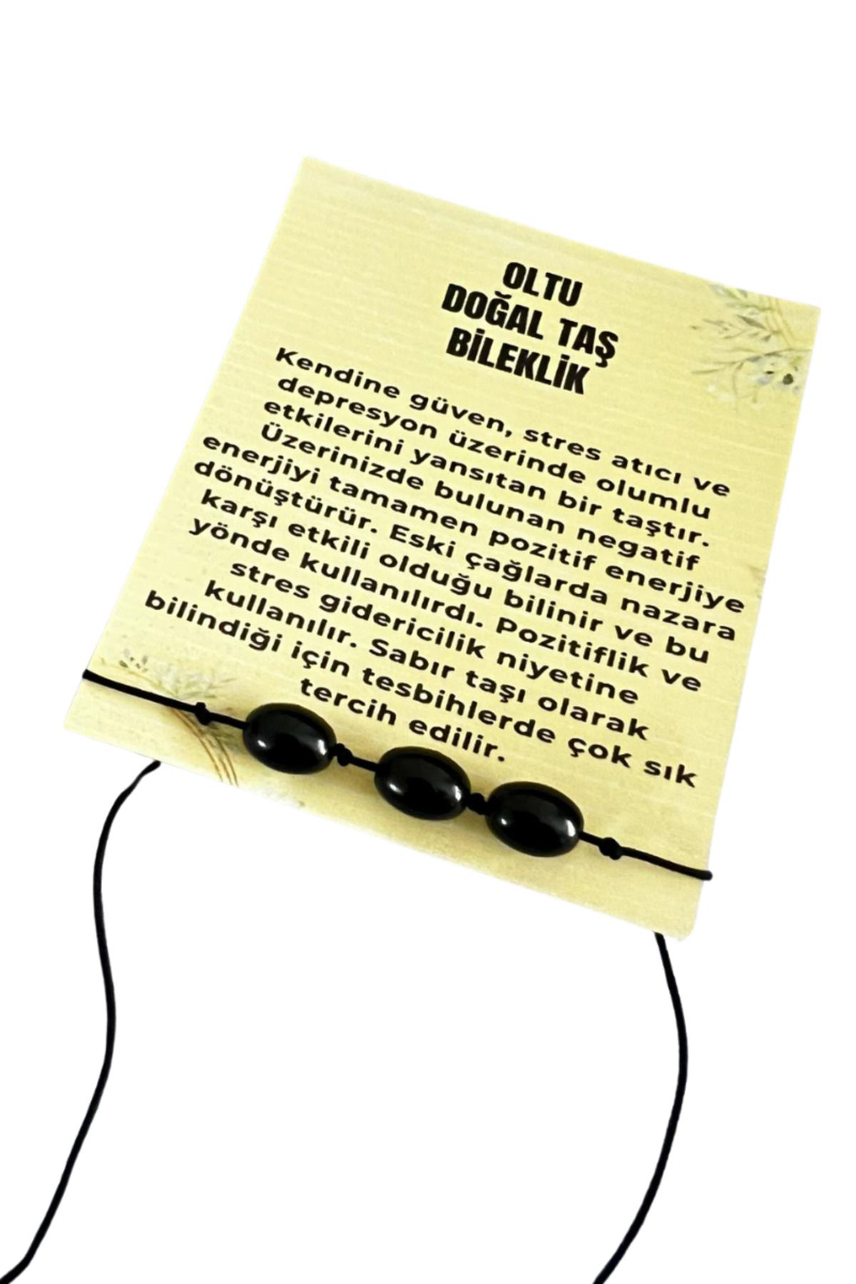 Sertifikalı Oltu Taşı Bileklik Asansörlü Kilit Sistemi Sürpriz He